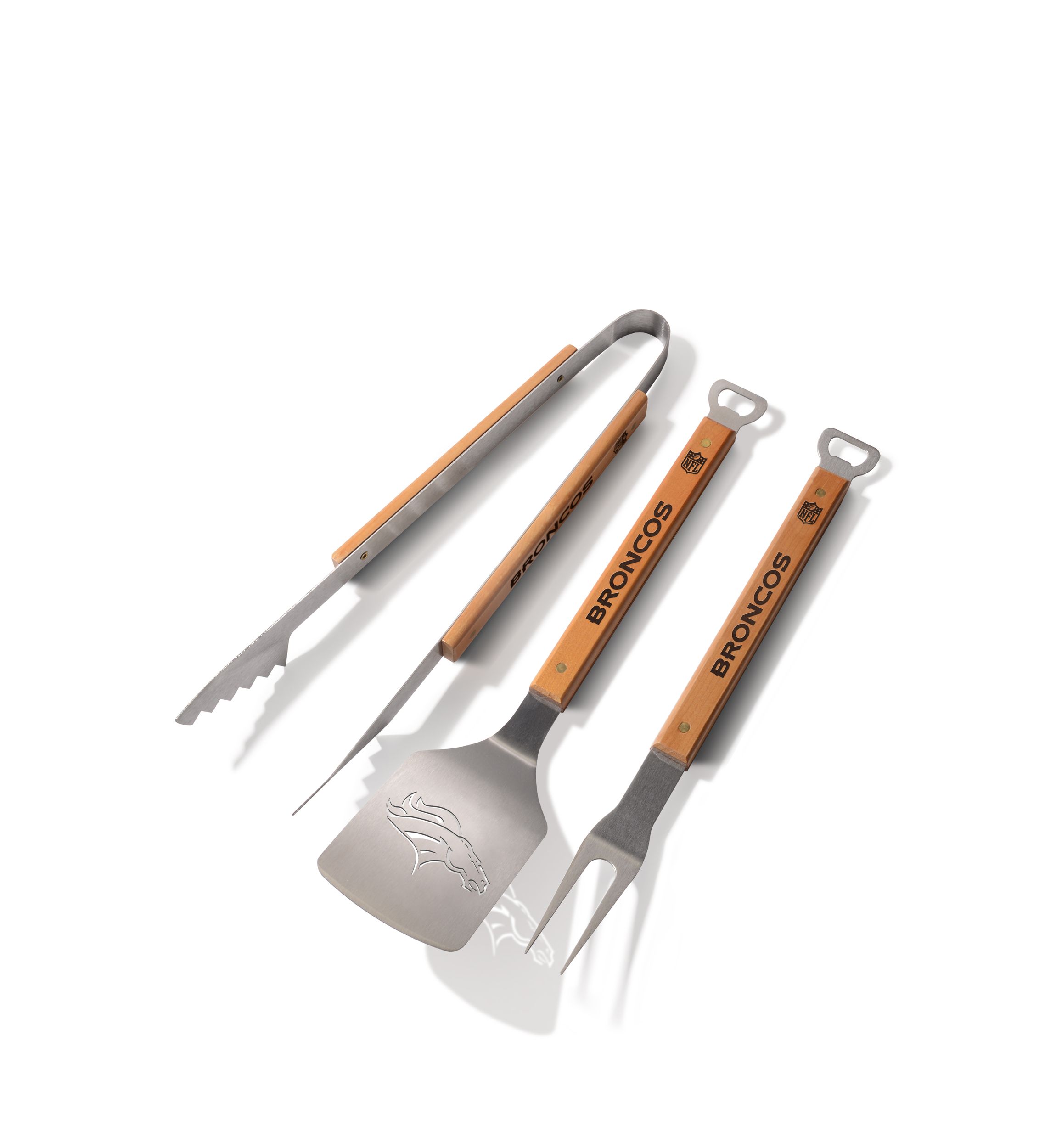 YouTheFan NFL Denver Broncos Classic Series 3-Piece BBQ Set