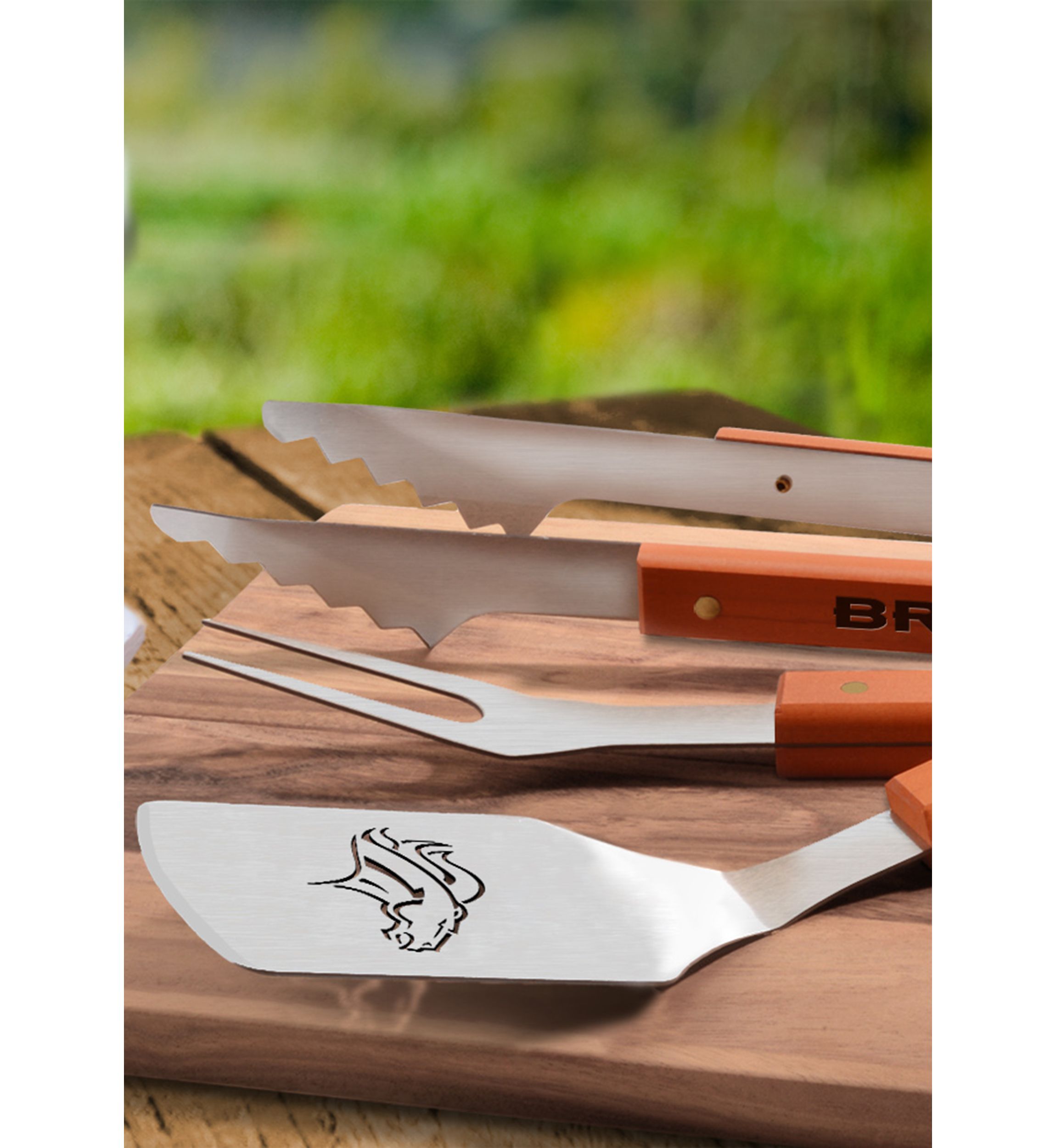 YouTheFan NFL Denver Broncos Classic Series 3-Piece BBQ Set