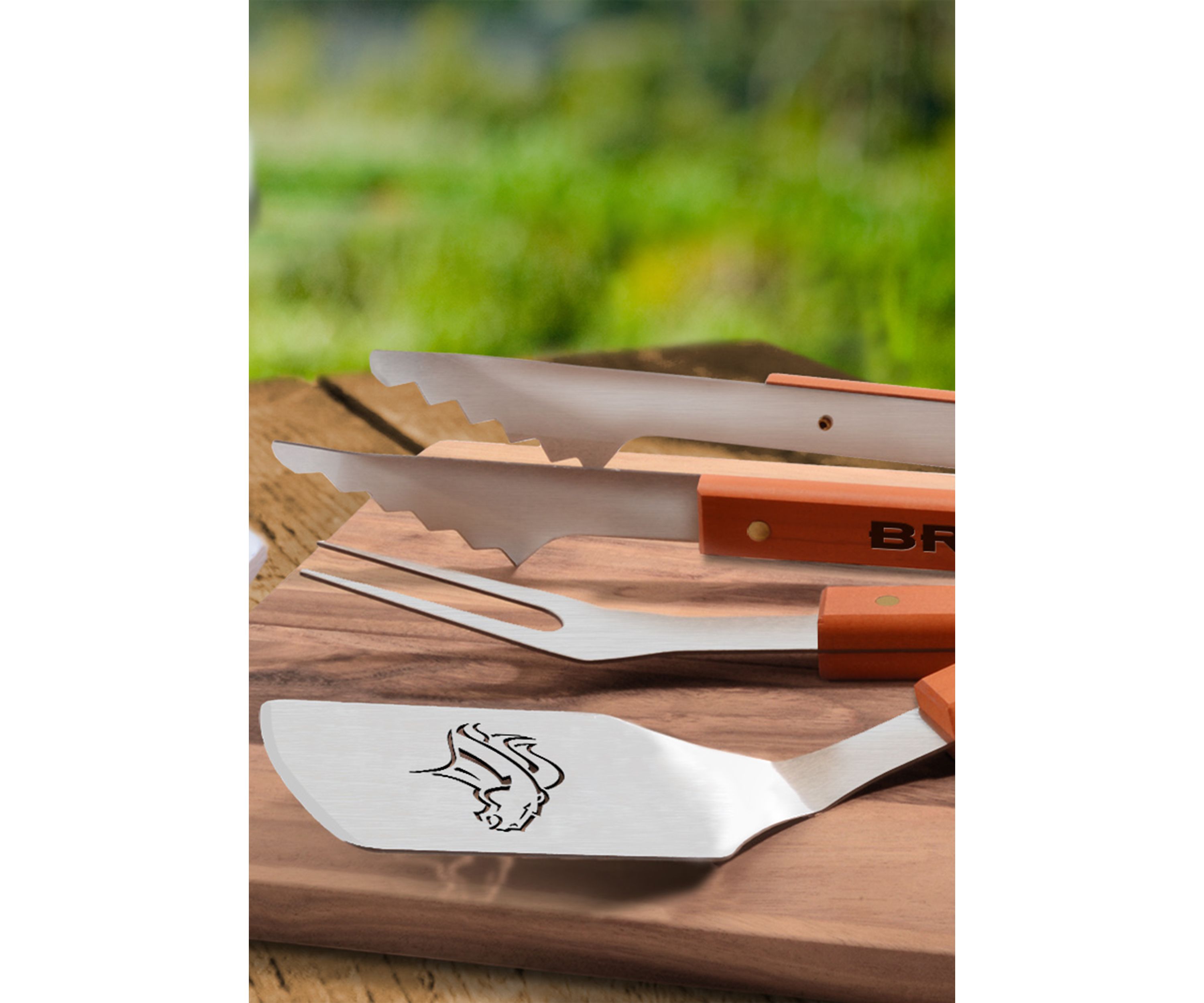 YouTheFan NFL Denver Broncos Classic Series 3-Piece BBQ Set