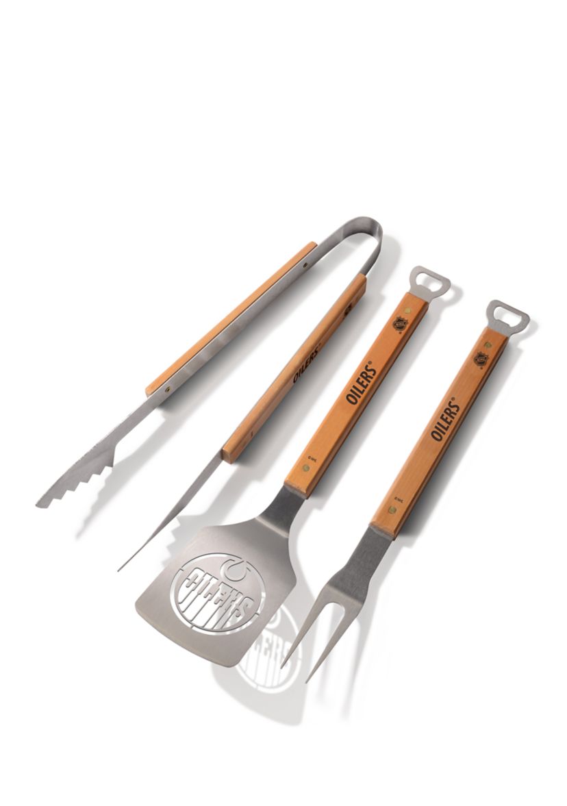 YouTheFan NHL Edmonton Oilers Classic Series 3-Piece BBQ Set