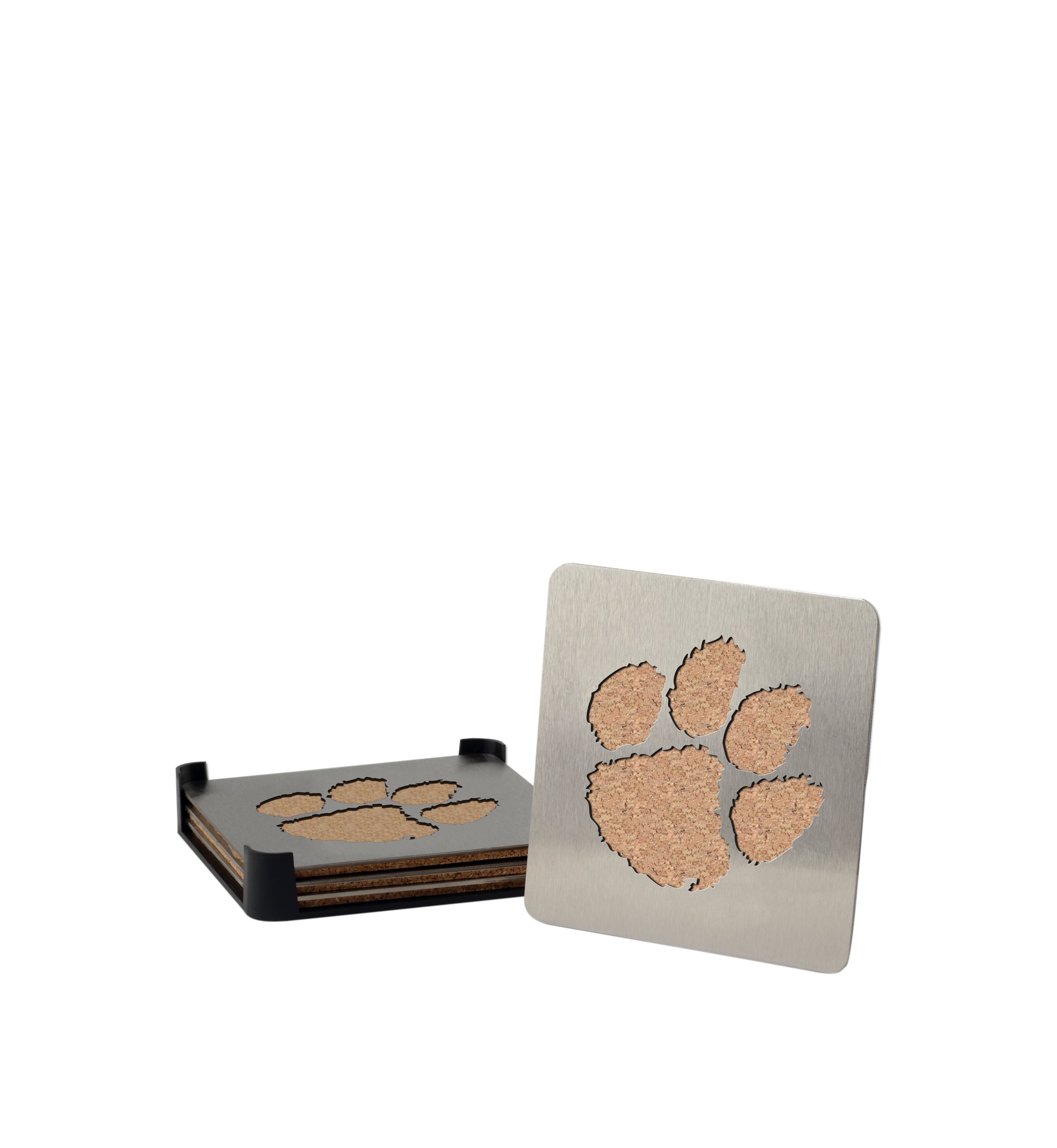 YouTheFan NCAA Clemson Tigers Boasters, 4-Piece Coaster Set