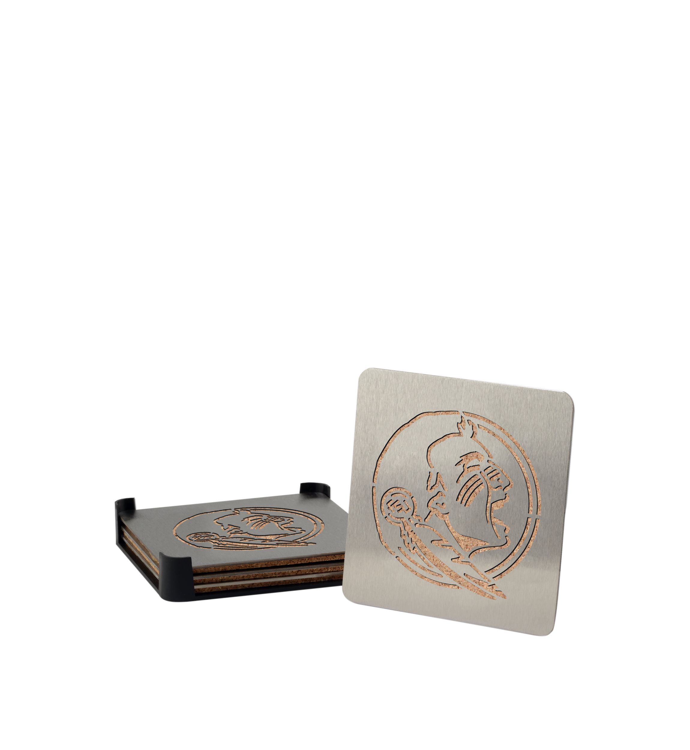 YouTheFan NCAA Florida State Seminoles Boasters, 4-Piece Coaster Set