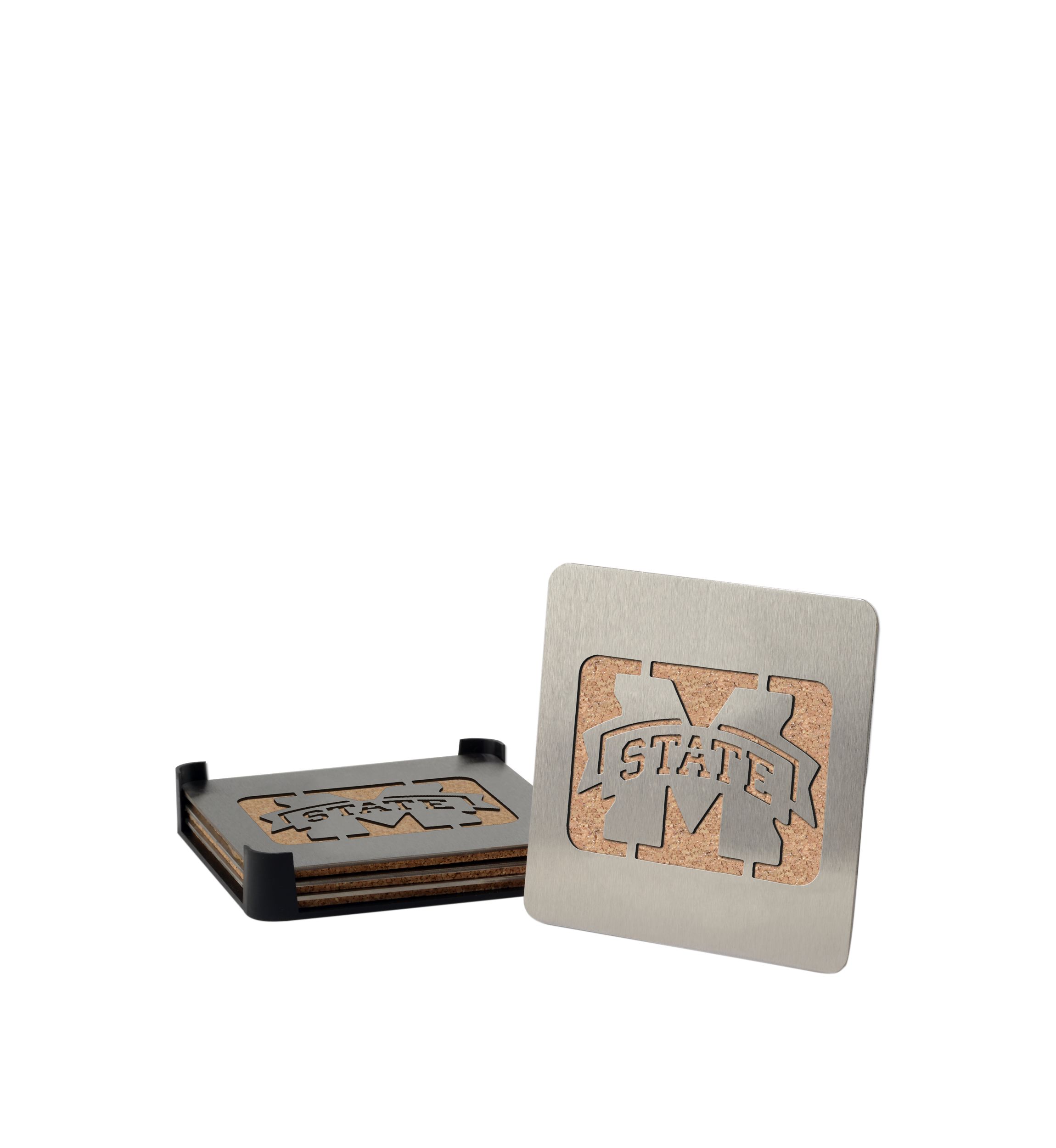 YouTheFan NCAA Mississippi State Bulldogs Boasters, 4-Piece Coaster Set