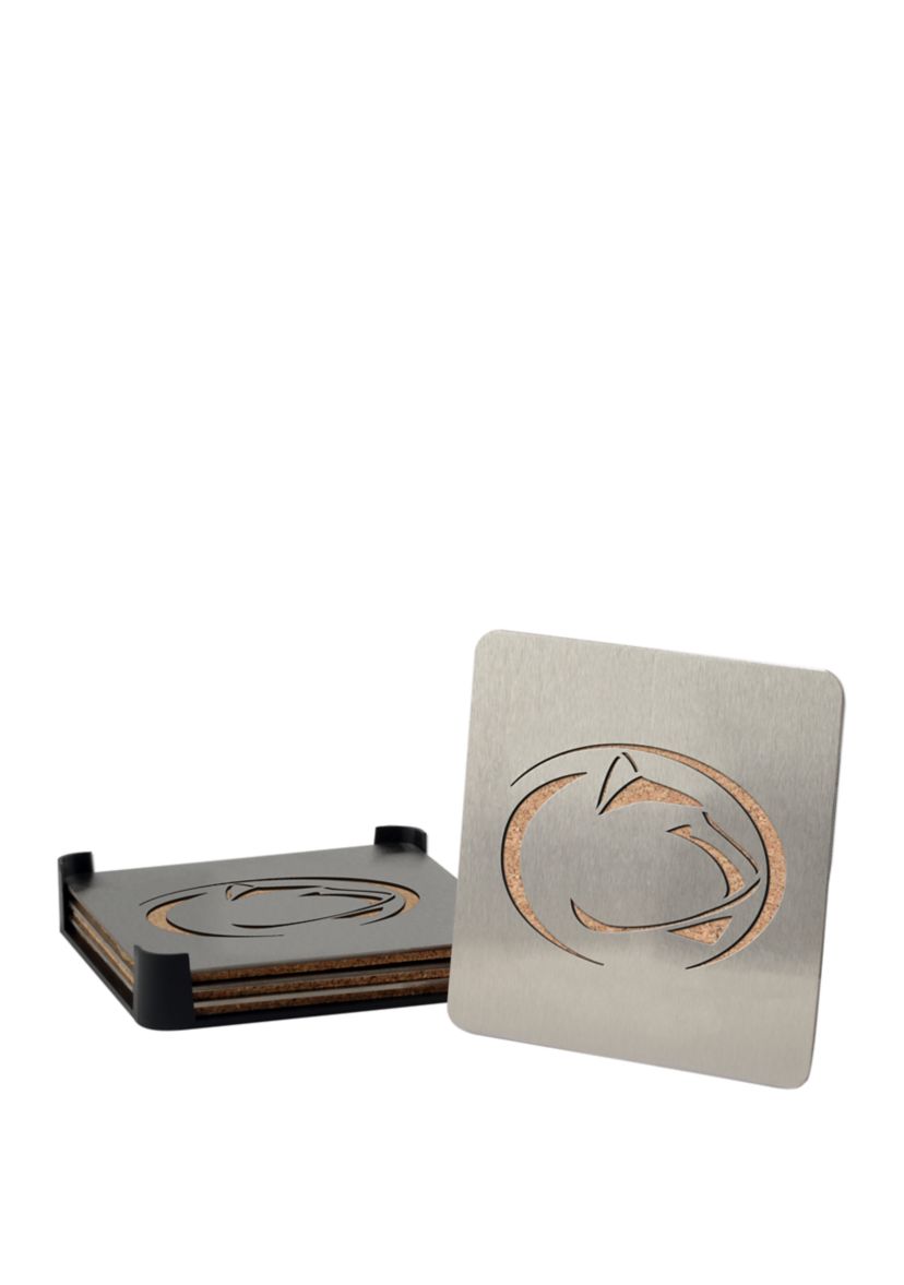 YouTheFan NCAA Penn State Nittany Lions Boasters, 4-Piece Coaster Set