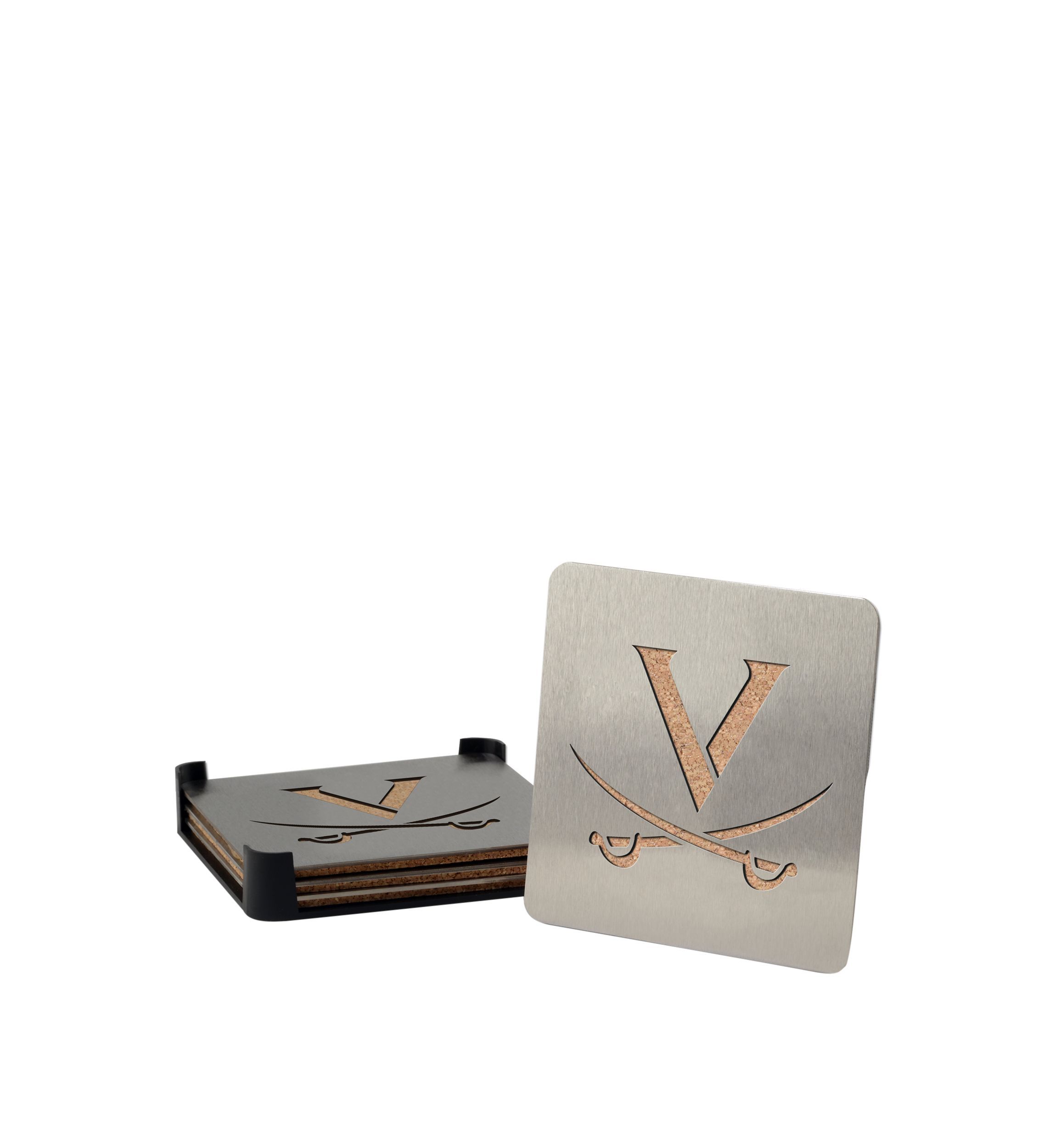 YouTheFan NCAA Virginia Cavaliers Boasters, 4-Piece Coaster Set