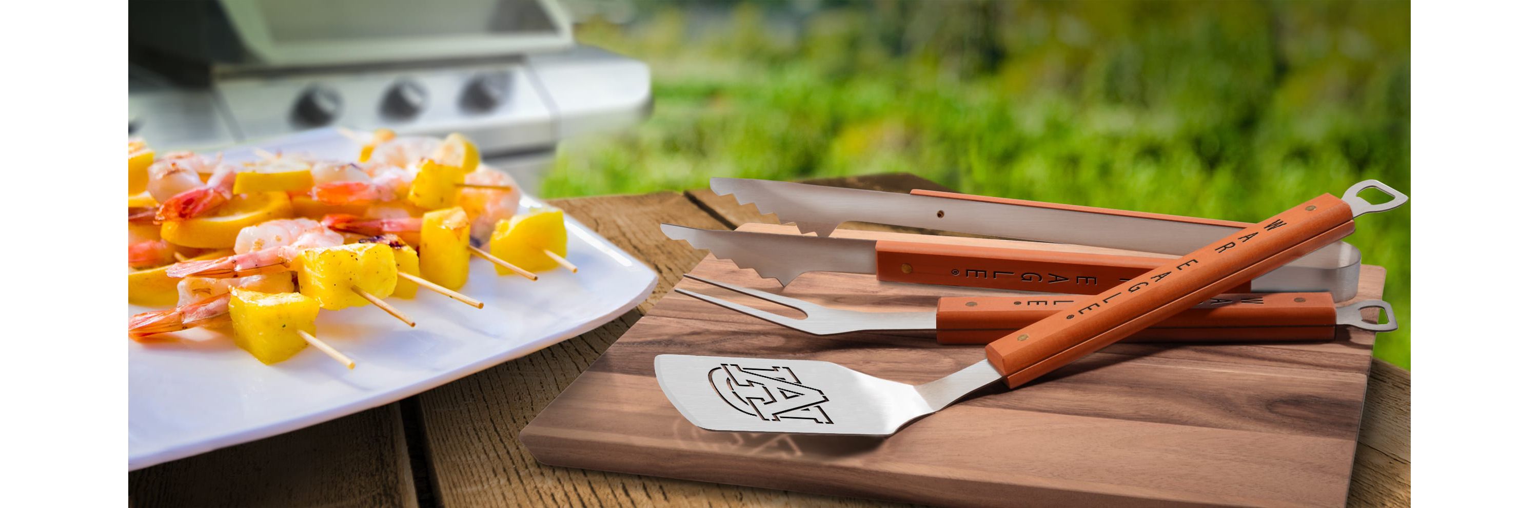 YouTheFan NCAA Auburn Tigers Classic Series 3-Piece BBQ Set