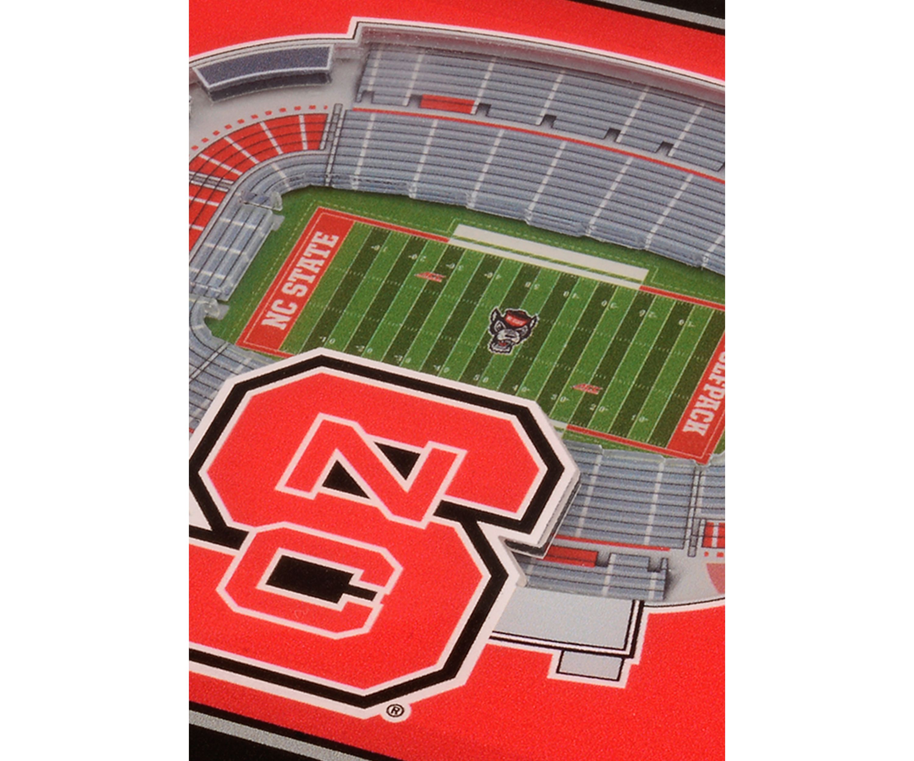 YouTheFan NCAA NC State Wolfpack 3D StadiumView Coasters - Carter-Finley Stadium