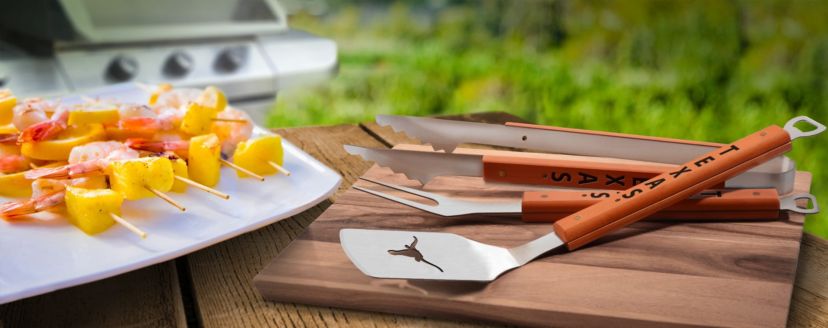 YouTheFan NCAA Texas Longhorns Classic Series 3-Piece BBQ Set