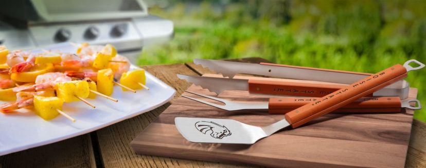 YouTheFan NCAA Boise State Broncos Classic Series 3-Piece BBQ Set