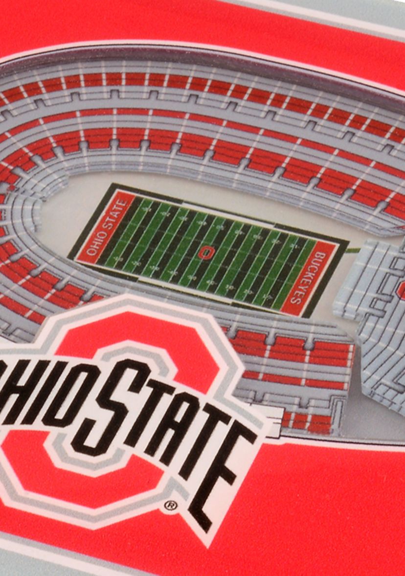 YouTheFan NCAA Ohio State Buckeyes 3D StadiumView Coasters - Ohio Stadium
