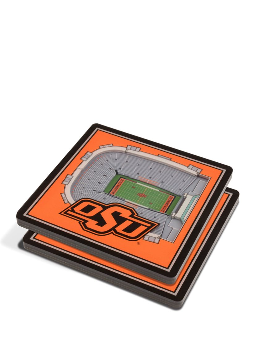 YouTheFan NCAA Oklahoma State Cowboys 3D StadiumView Coasters - Boone Pickens Stadium