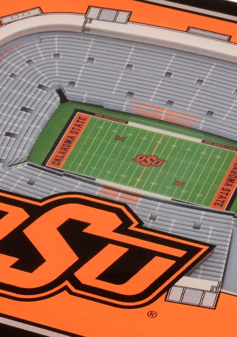 YouTheFan NCAA Oklahoma State Cowboys 3D StadiumView Coasters - Boone Pickens Stadium