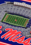 NCAA Mississippi Rebels 3D StadiumViews 2 Pack Coaster Set - Vaught Hemingway Stadium