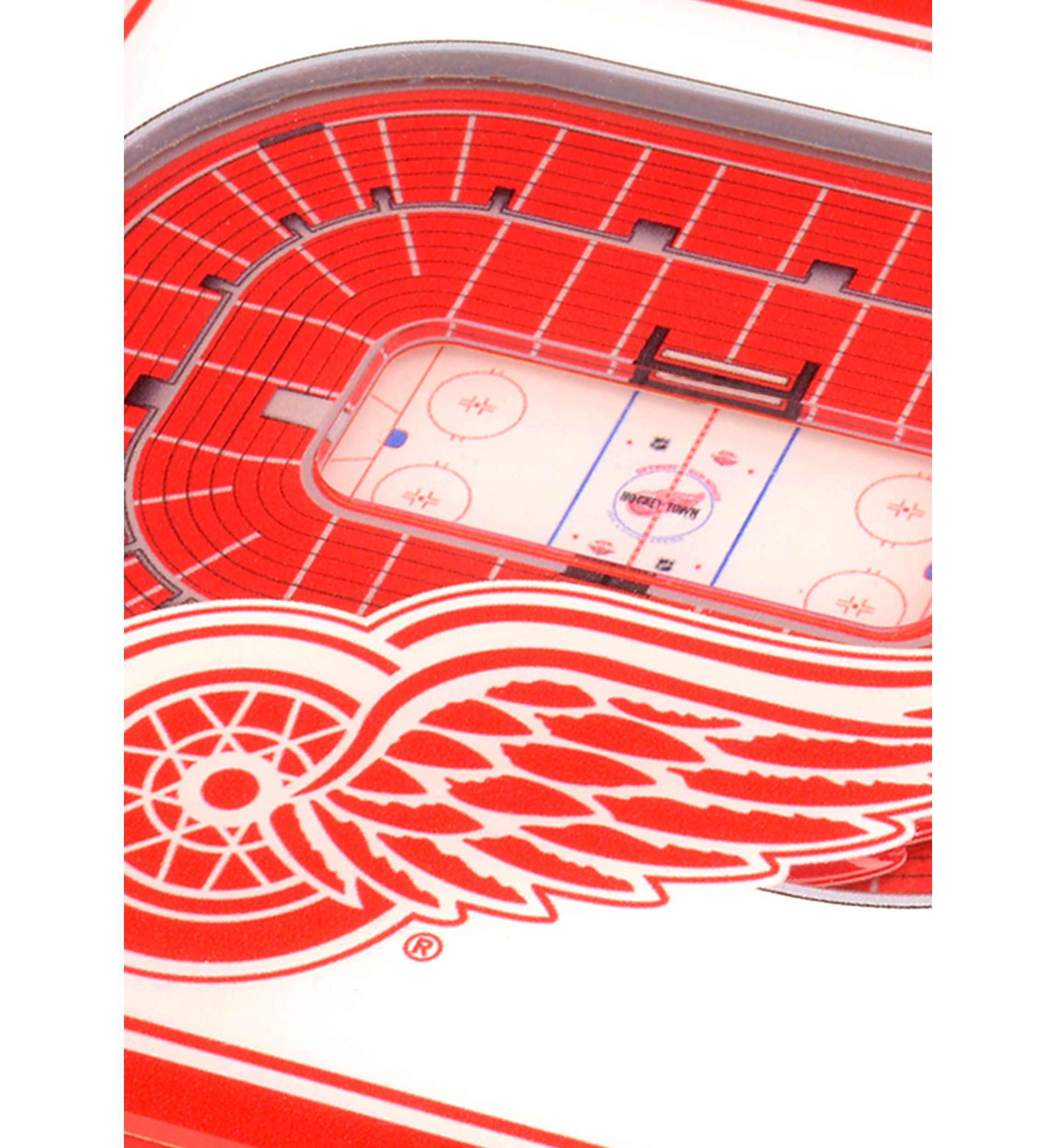 YouTheFan NHL Detroit Red Wings 3D StadiumView Coasters - Joe Louis Arena