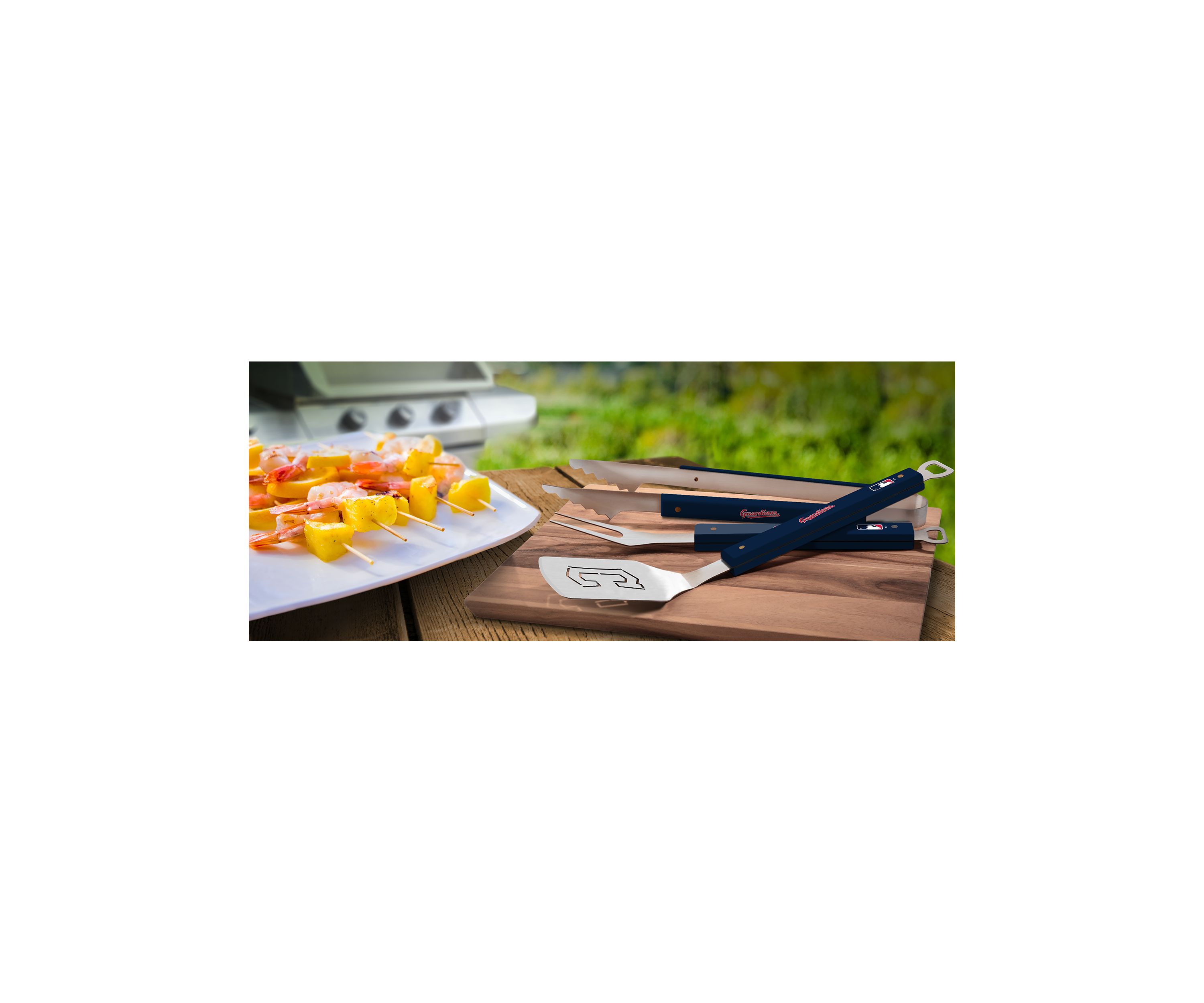 Cleveland Indians YouTheFan MLB Cleveland Guardians Spirit Series 3-Piece BBQ Set