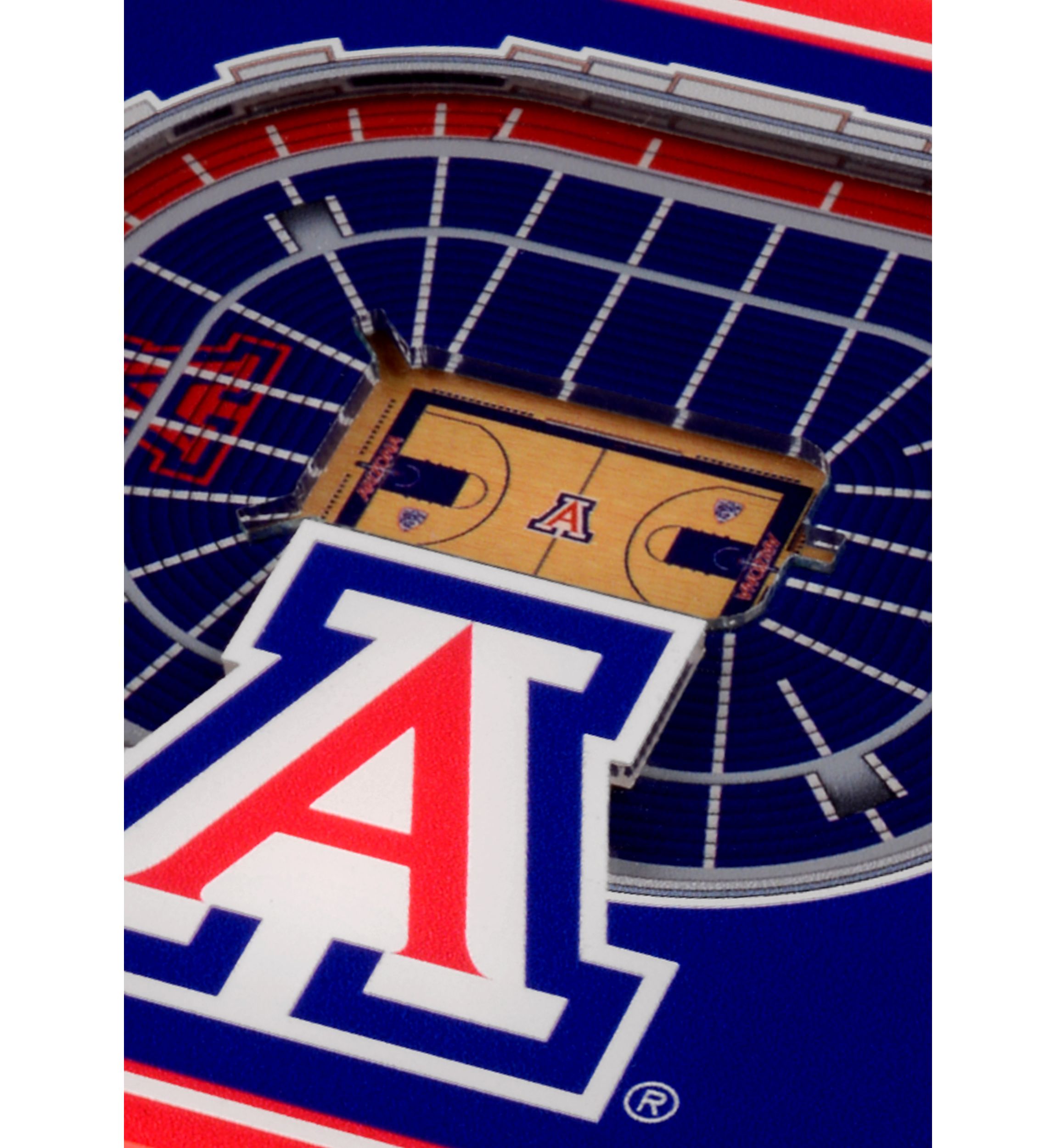 YouTheFan NCAA Arizona Wildcats 3D StadiumView Coasters - McKale Memorial Center