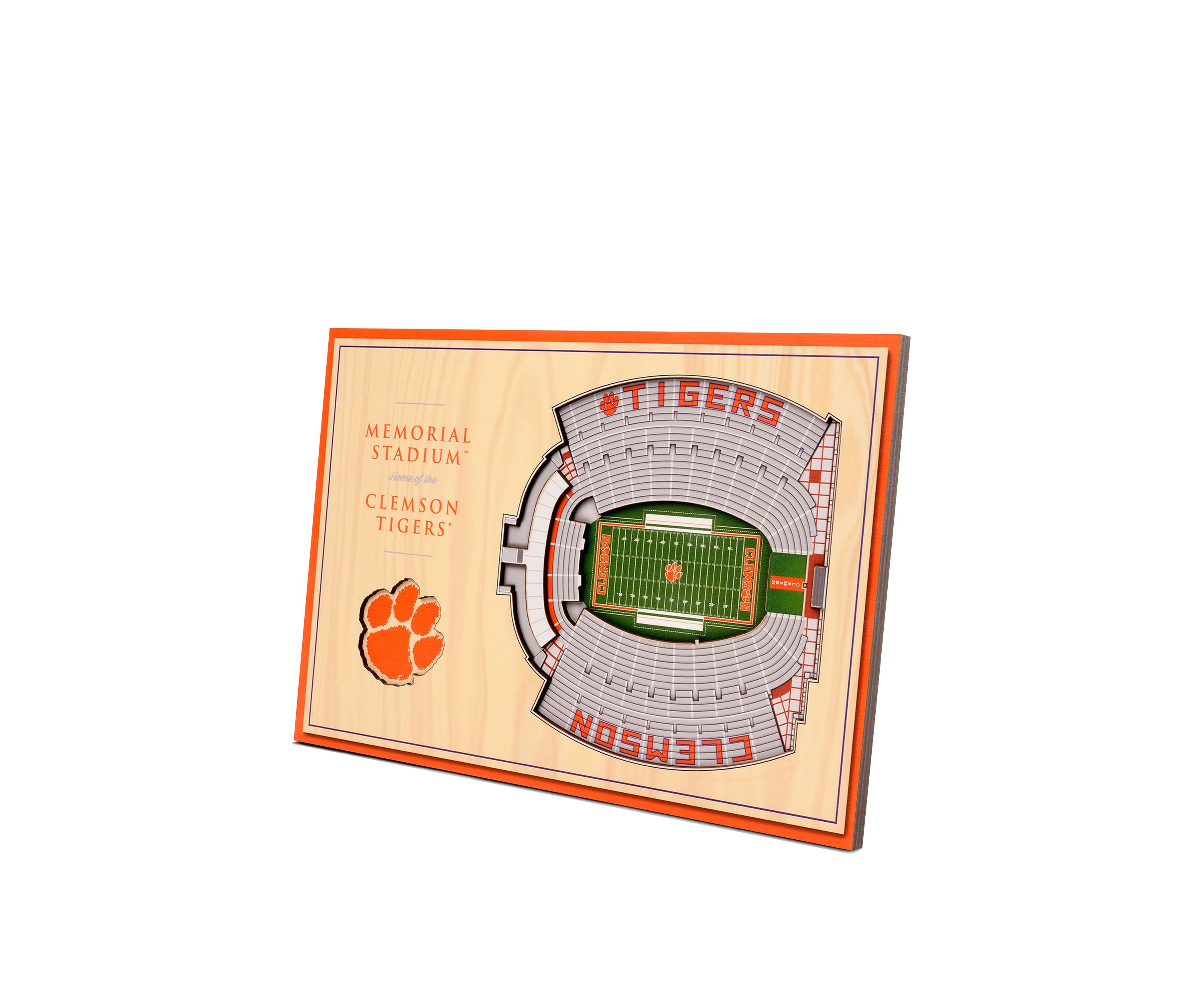 NCAA ClemsonTigers 3D StadiumViews Memorial Stadium Desktop Display