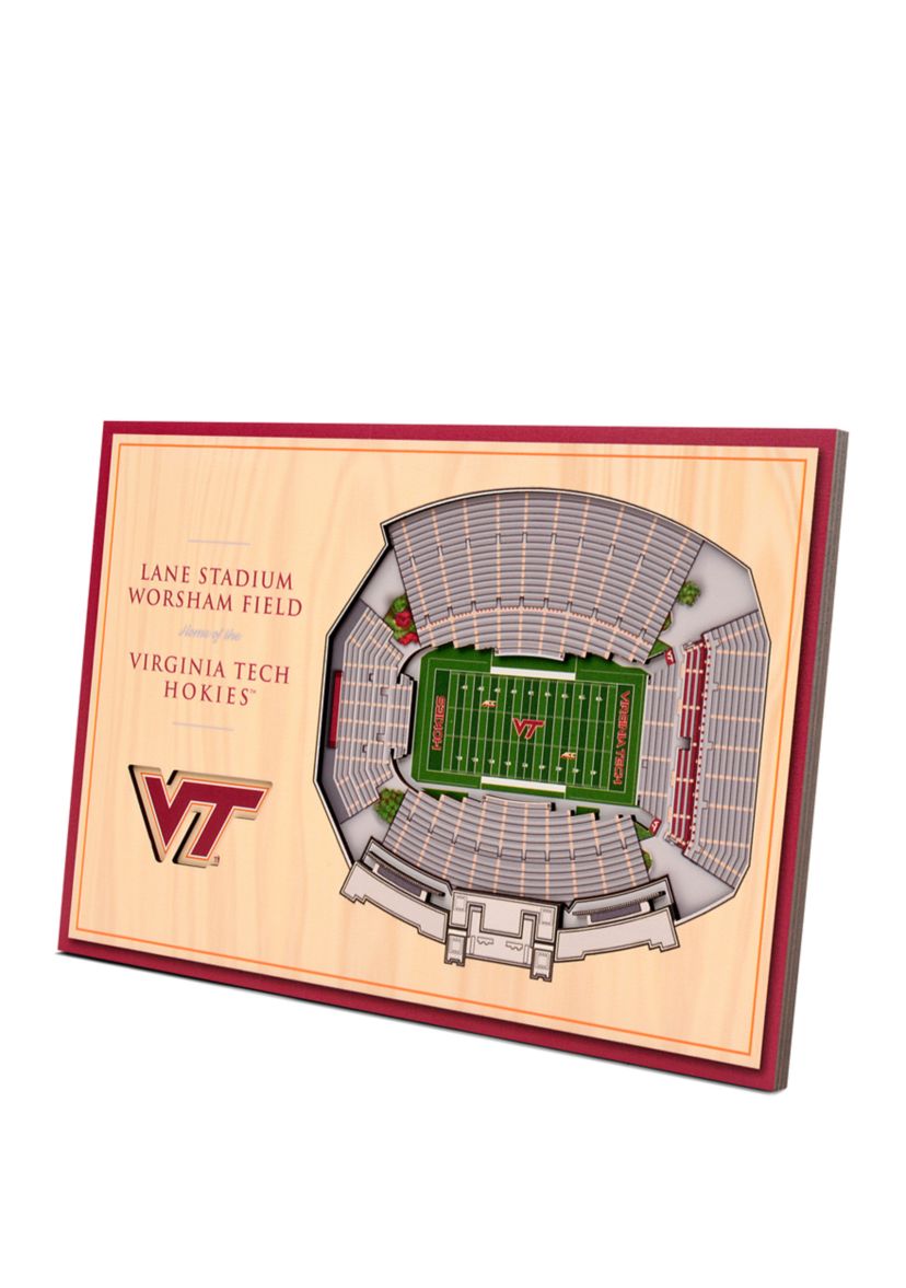 NCAA Virginia Tech Hokies 3D StadiumViews Desktop Display - Lane Stadium Worsham Field