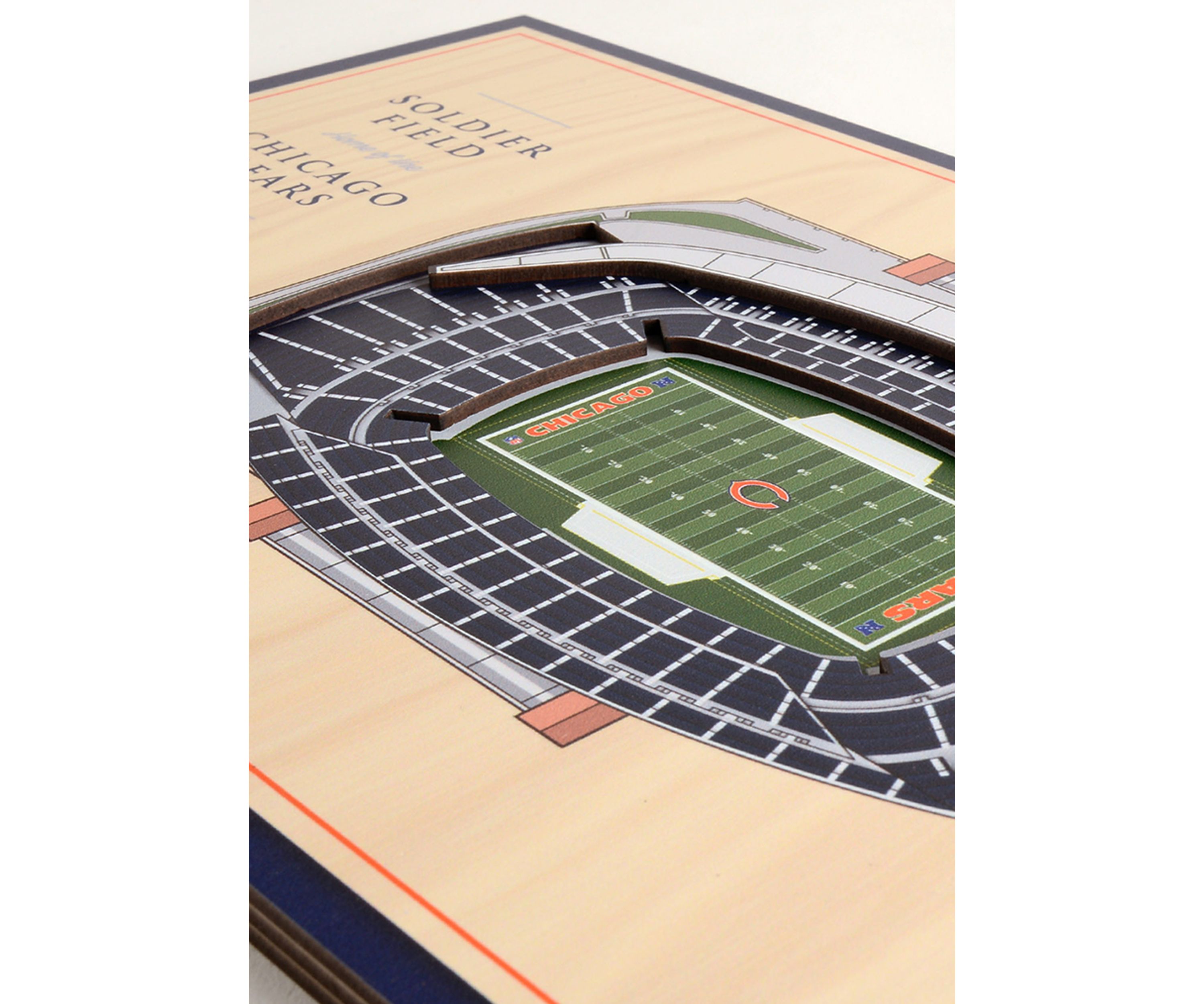 NFL Chicago Bears 3D StadiumViews Desktop Display - Soldier Field