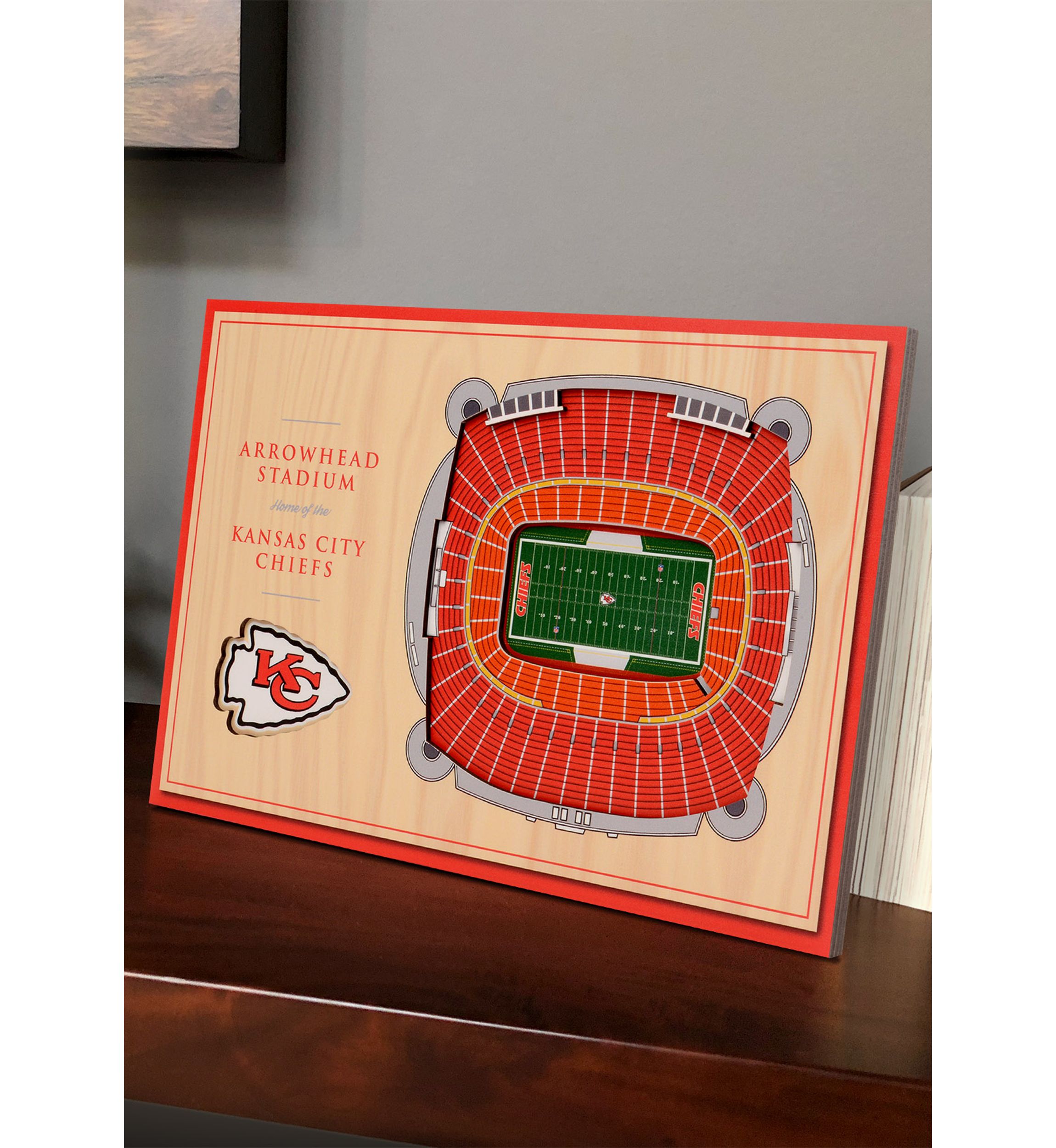 NFL Kansas City Chiefs 3D StadiumViews Desktop Display - Arrowhead Stadium