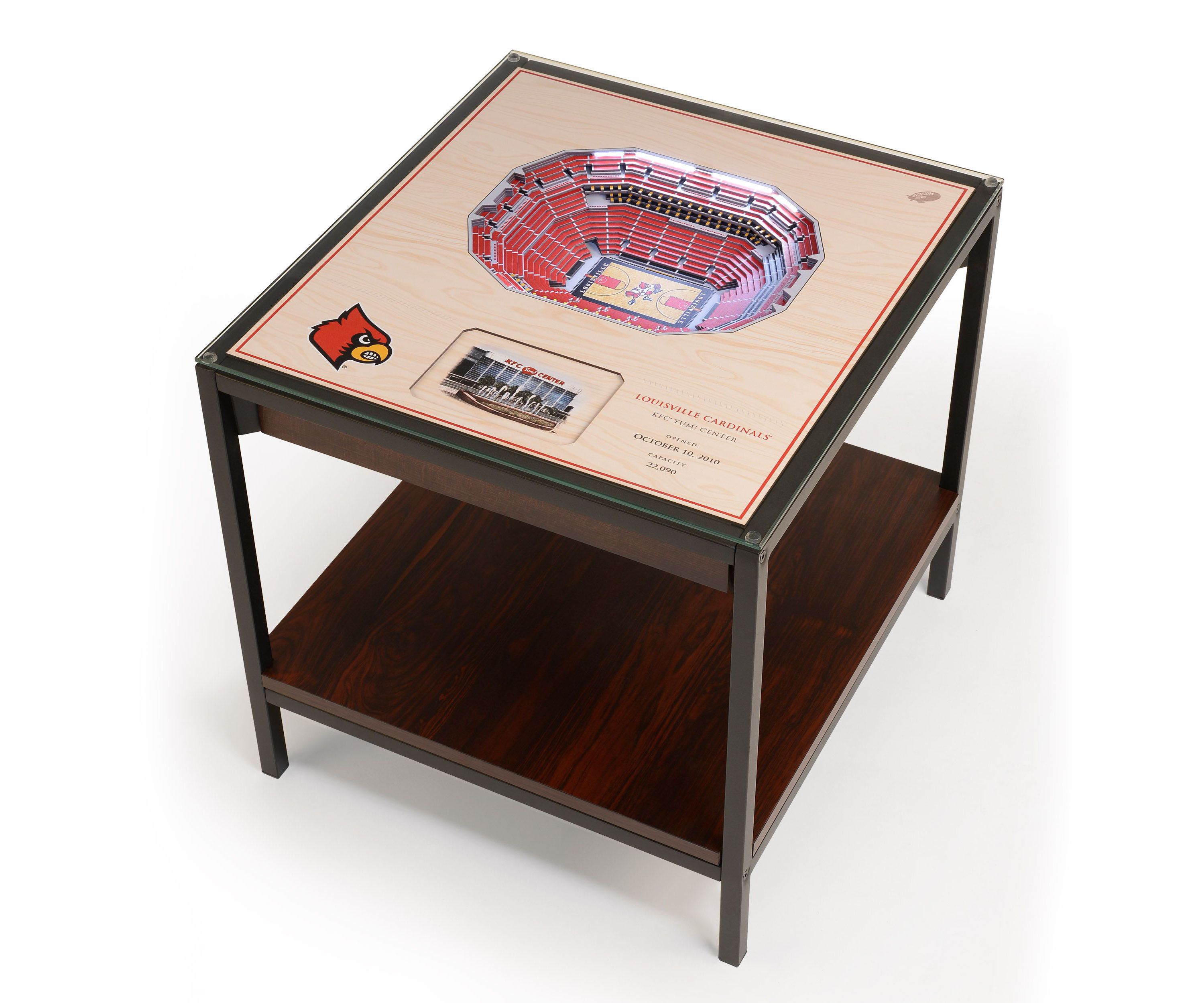 YouTheFan NCAA Louisville Cardinals 25-Layer StadiumViews Lighted End Table - Cardinal Stadium