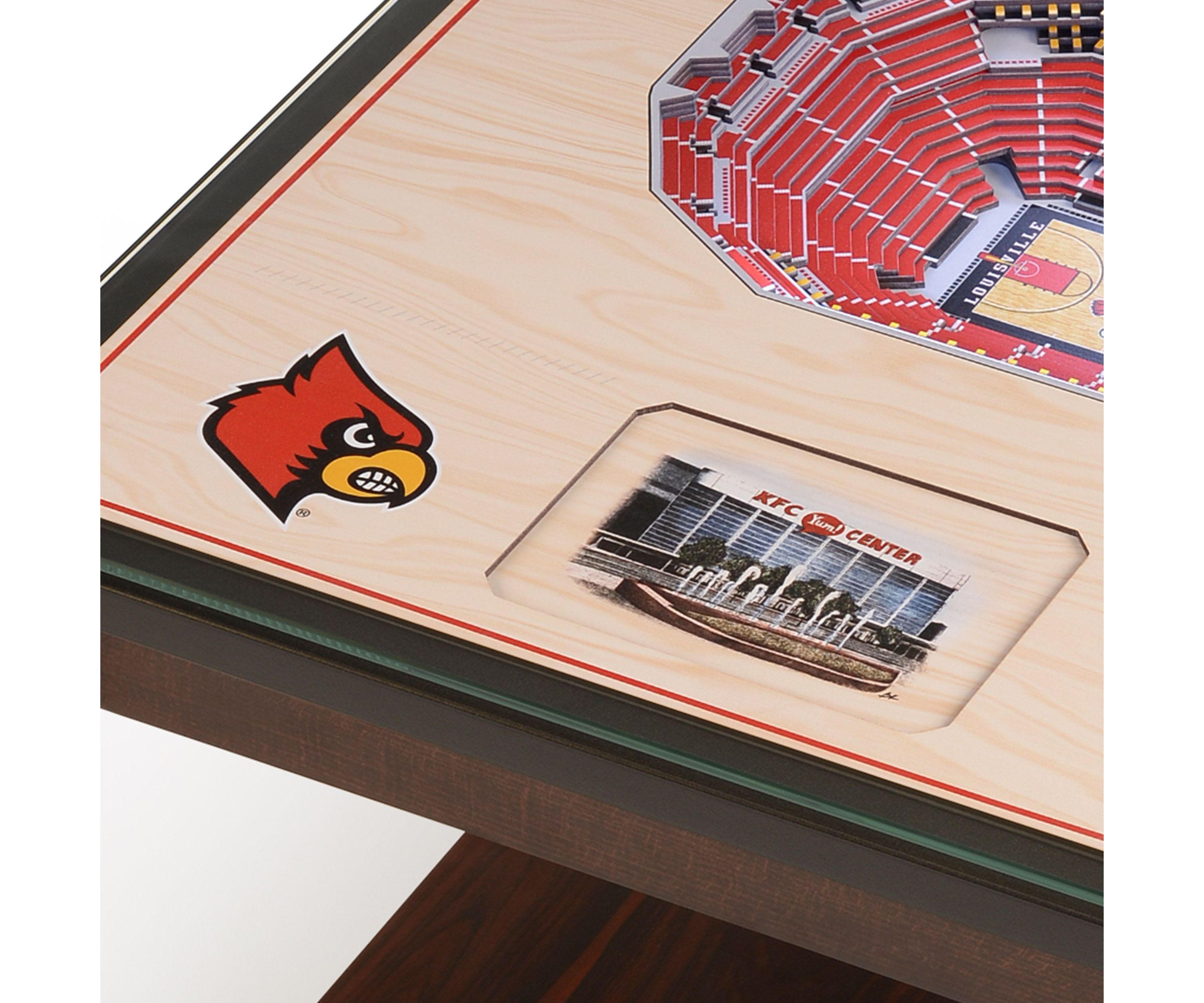 YouTheFan NCAA Louisville Cardinals 25-Layer StadiumViews Lighted End Table - Cardinal Stadium
