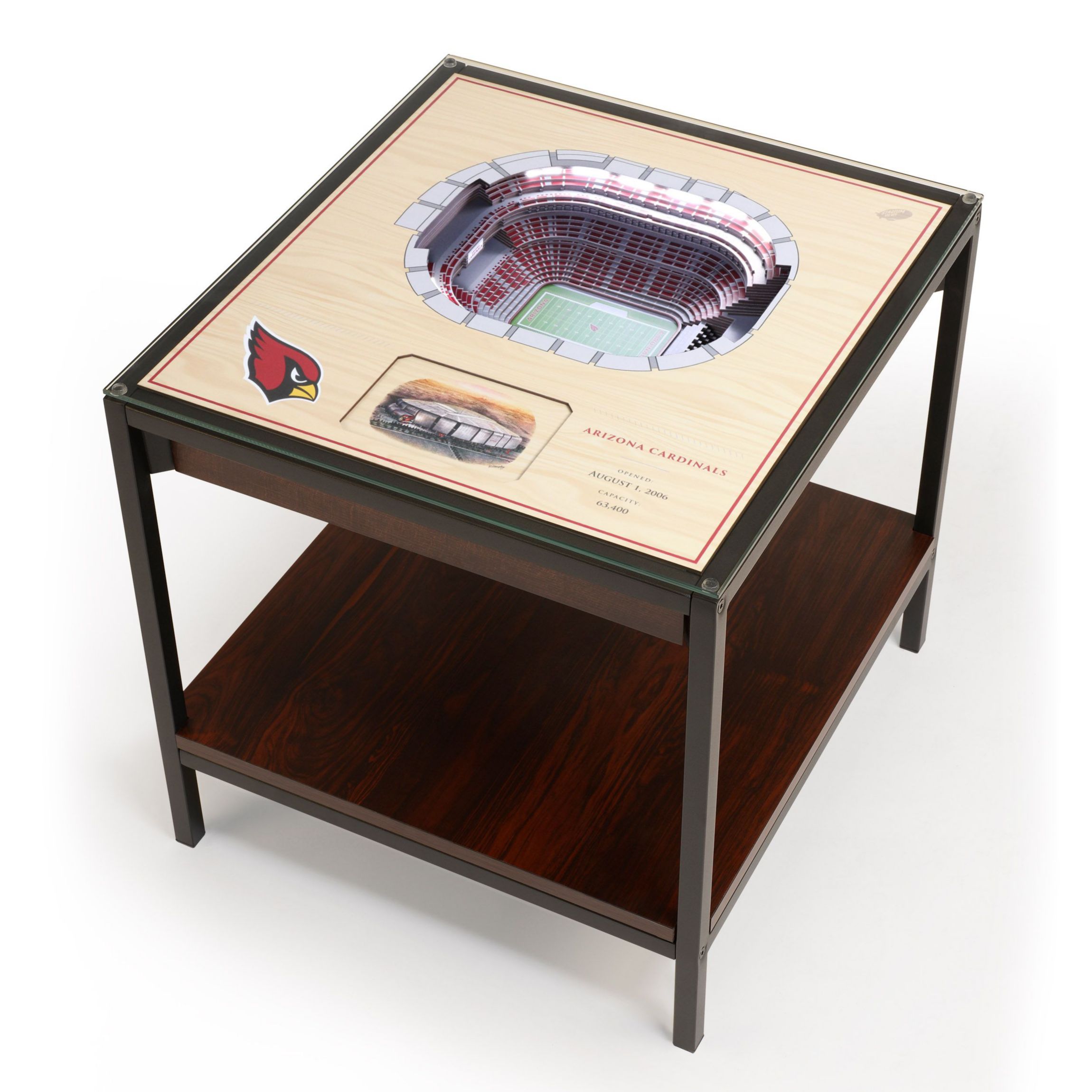 Cleveland Browns YouTheFan NFL Arizona Cardinals 25-Layer StadiumViews Lighted End Table - State Farm Stadium