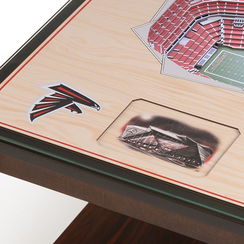 Dallas Cowboys YouTheFan NFL Atlanta Falcons 25-Layer StadiumViews Lighted End Table - Mercedes-Benz Stadium