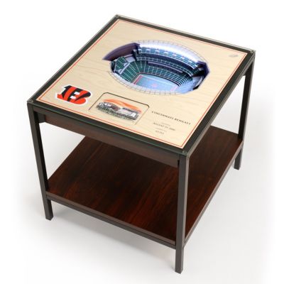 Houston Texans YouTheFan NFL Cincinnati Bengals 25-Layer StadiumViews Lighted End Table - Paul Brown Stadium