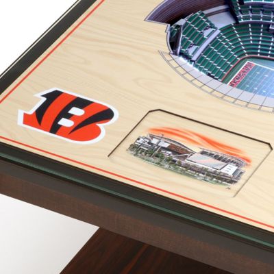 Houston Texans YouTheFan NFL Cincinnati Bengals 25-Layer StadiumViews Lighted End Table - Paul Brown Stadium