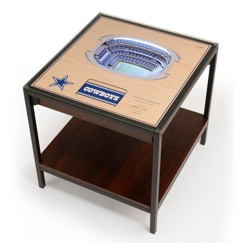 Los Angeles Chargers YouTheFan NFL Dallas Cowboys 25-Layer StadiumViews Lighted End Table - AT&T Stadium