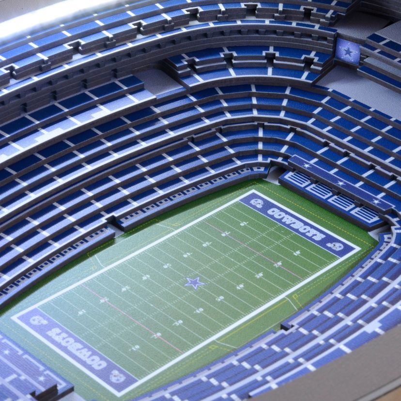 Los Angeles Chargers YouTheFan NFL Dallas Cowboys 25-Layer StadiumViews Lighted End Table - AT&T Stadium