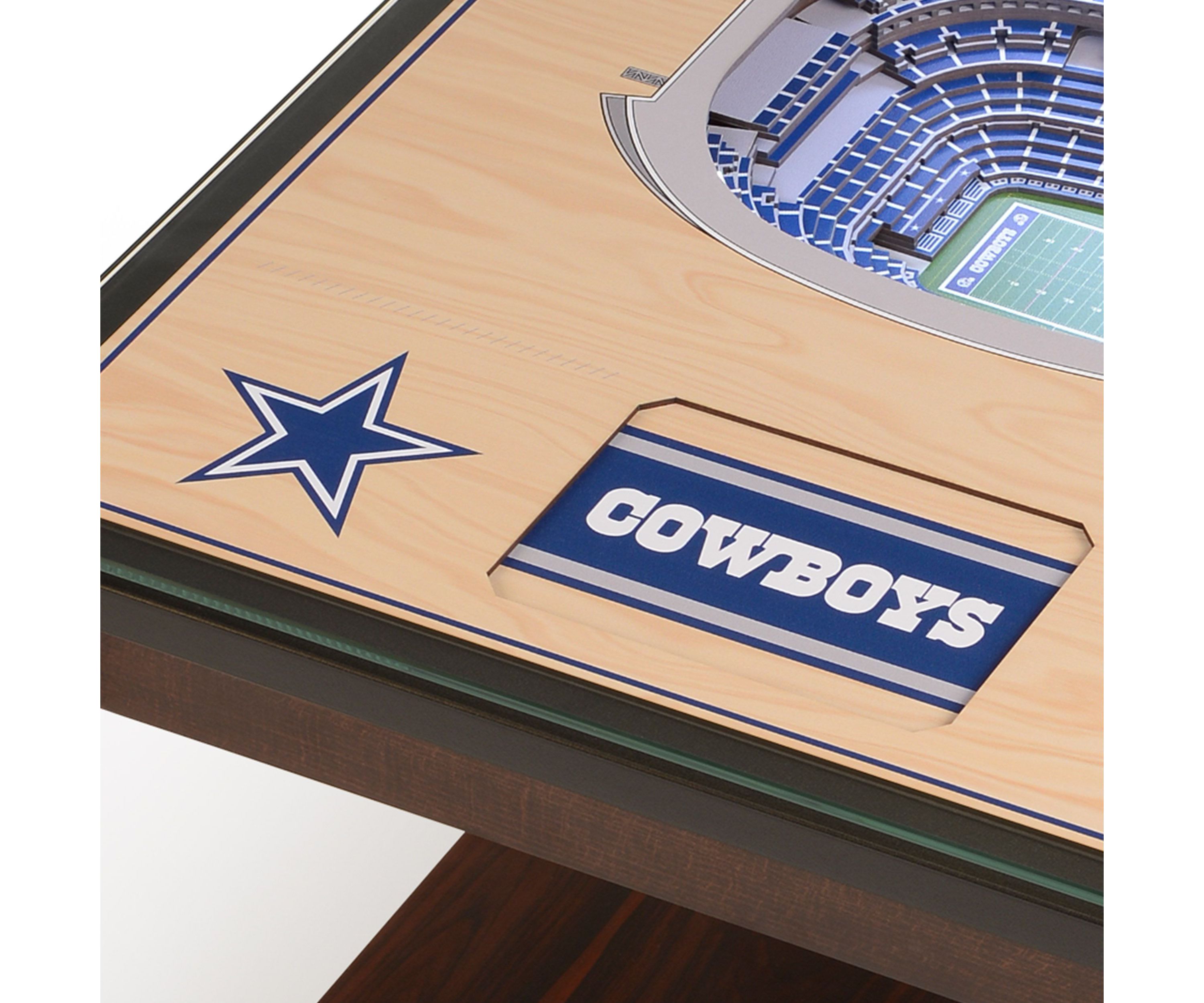 Los Angeles Chargers YouTheFan NFL Dallas Cowboys 25-Layer StadiumViews Lighted End Table - AT&T Stadium