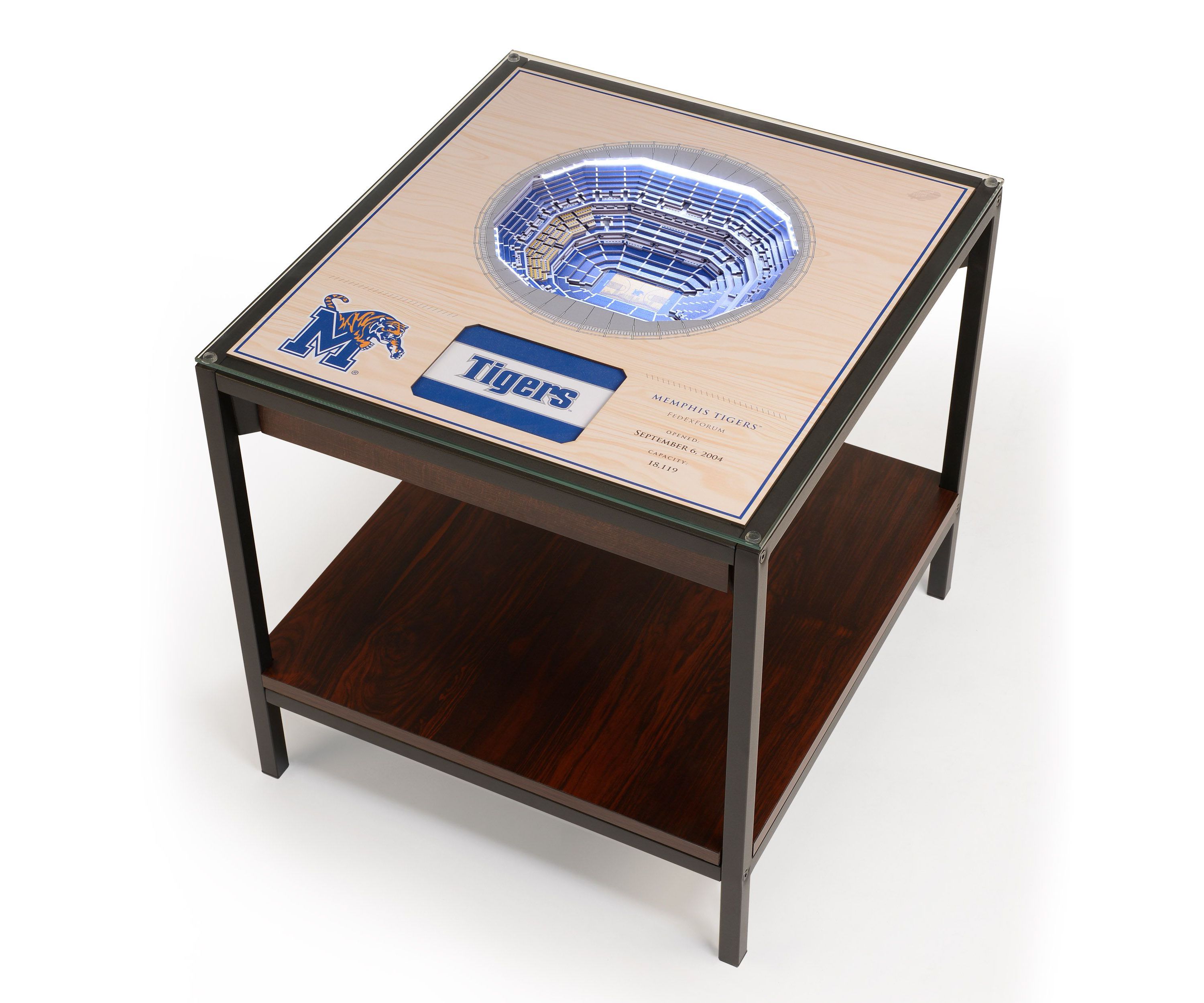 YouTheFan NCAA Memphis Tigers 25-Layer StadiumViews Lighted End Table - FedEx Forum
