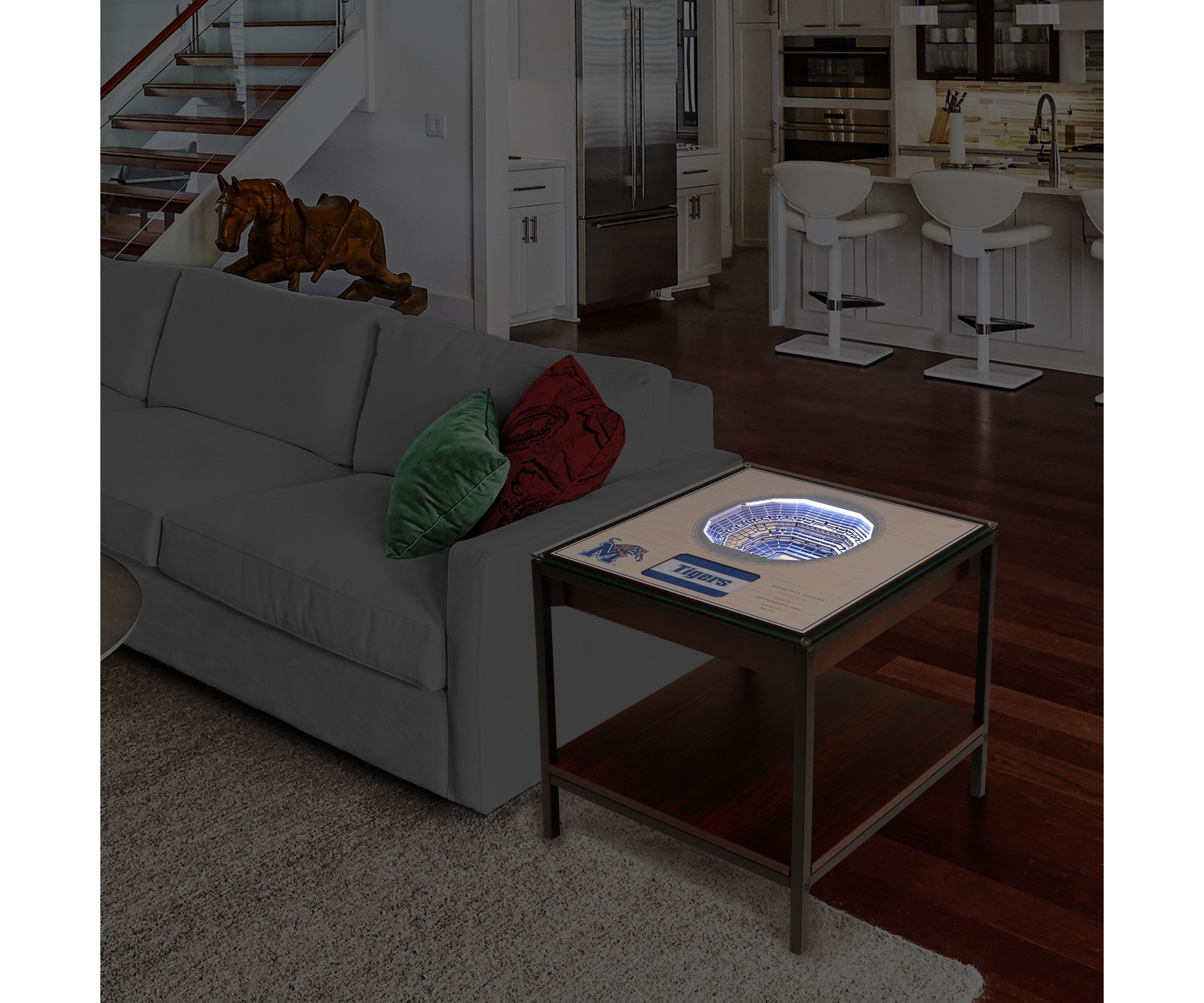 YouTheFan NCAA Memphis Tigers 25-Layer StadiumViews Lighted End Table - FedEx Forum