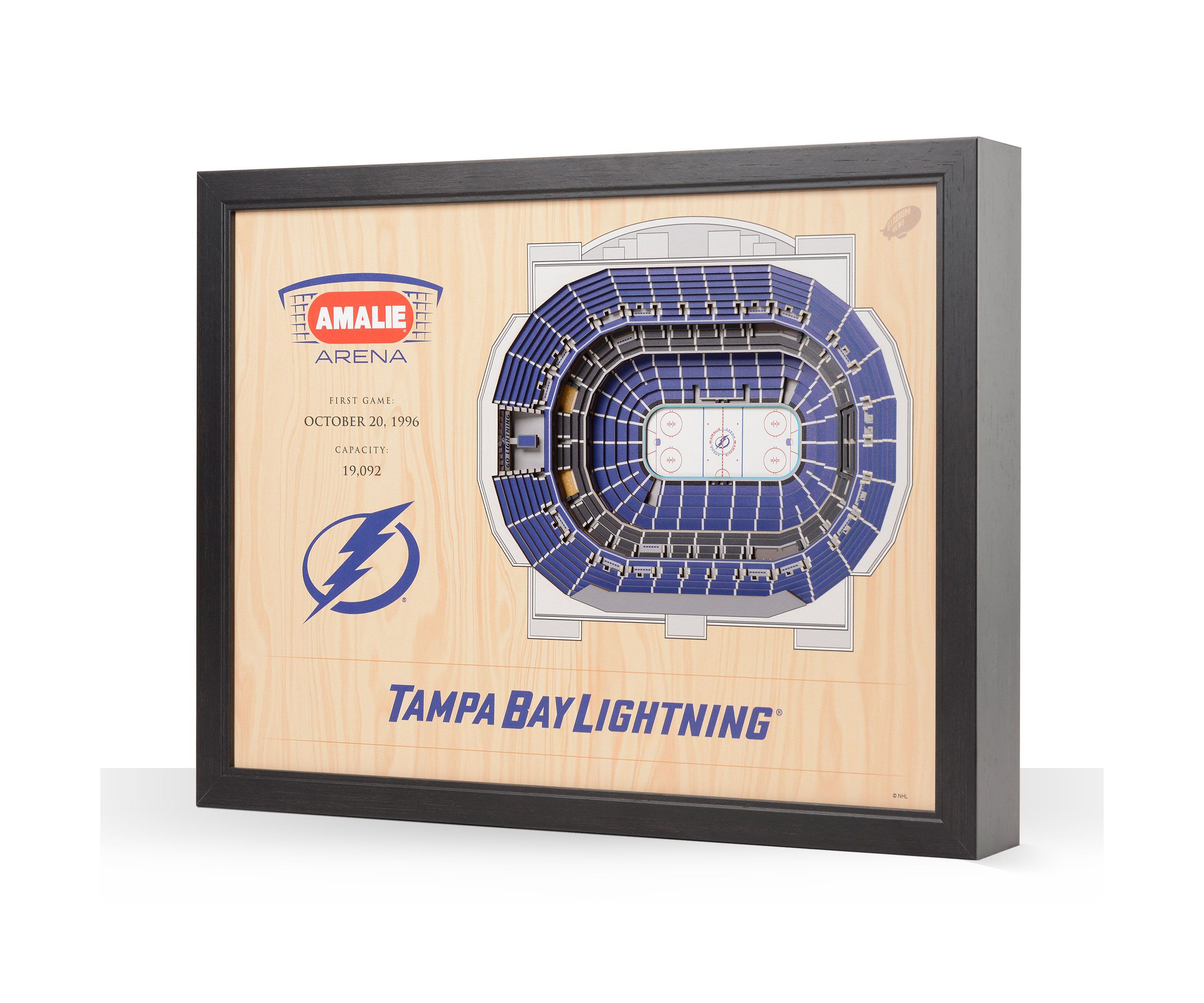YouTheFan NHL Tampa Bay Lightning 25-Layer StadiumViews 3D Wall Art - Amalie Arena