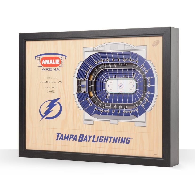 YouTheFan NHL Tampa Bay Lightning 25-Layer StadiumViews 3D Wall Art - Amalie Arena