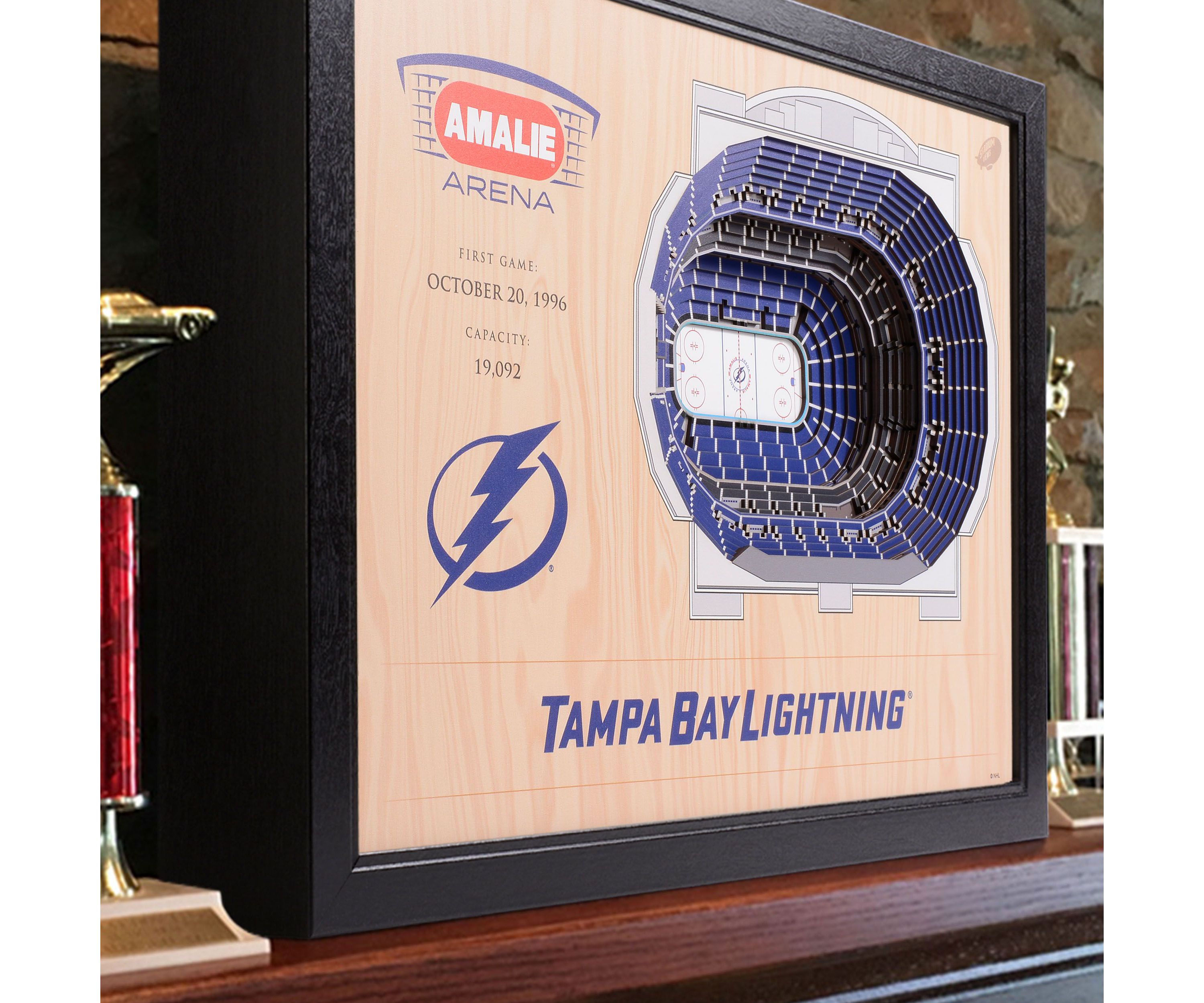 YouTheFan NHL Tampa Bay Lightning 25-Layer StadiumViews 3D Wall Art - Amalie Arena