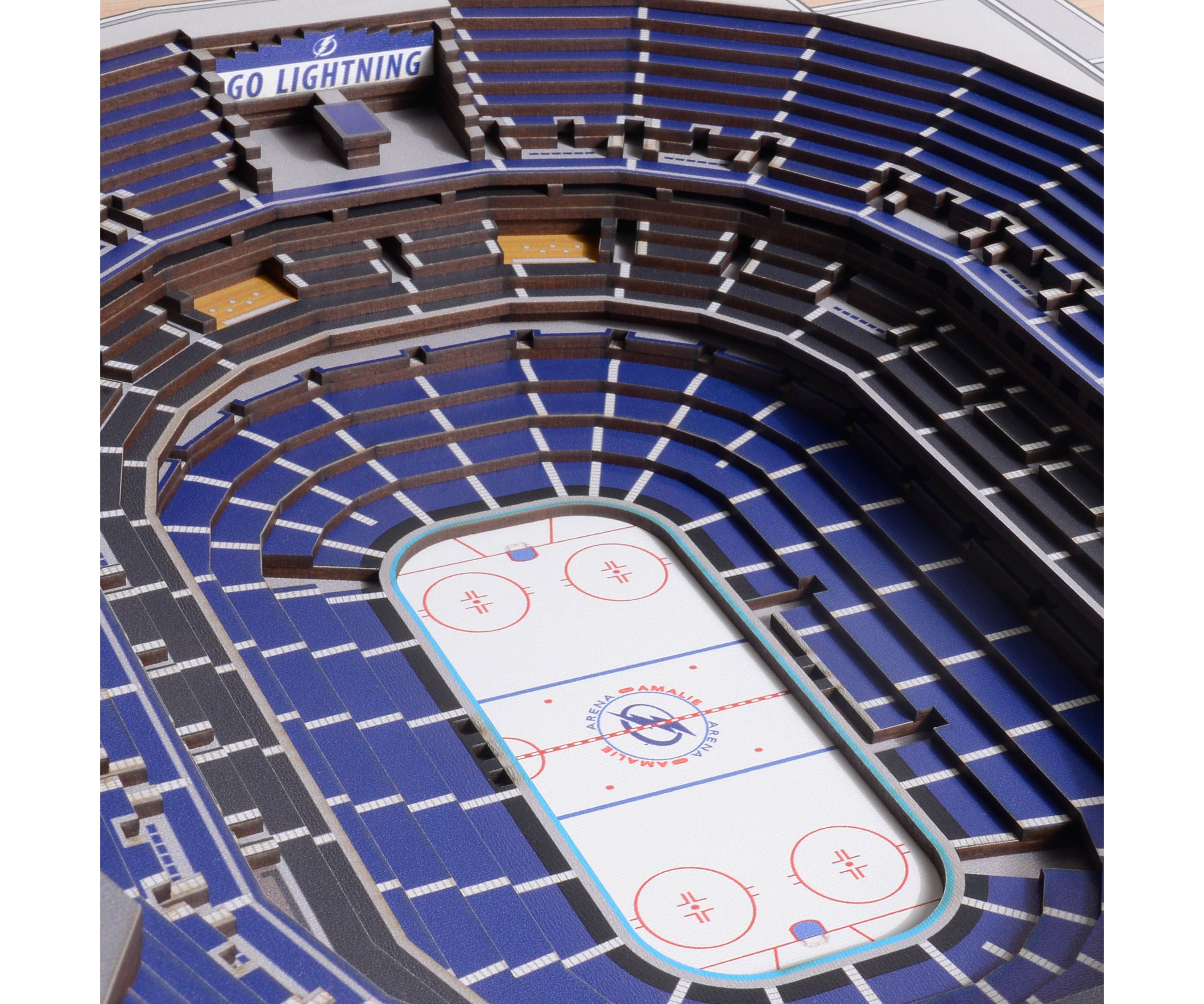 YouTheFan NHL Tampa Bay Lightning 25-Layer StadiumViews 3D Wall Art - Amalie Arena