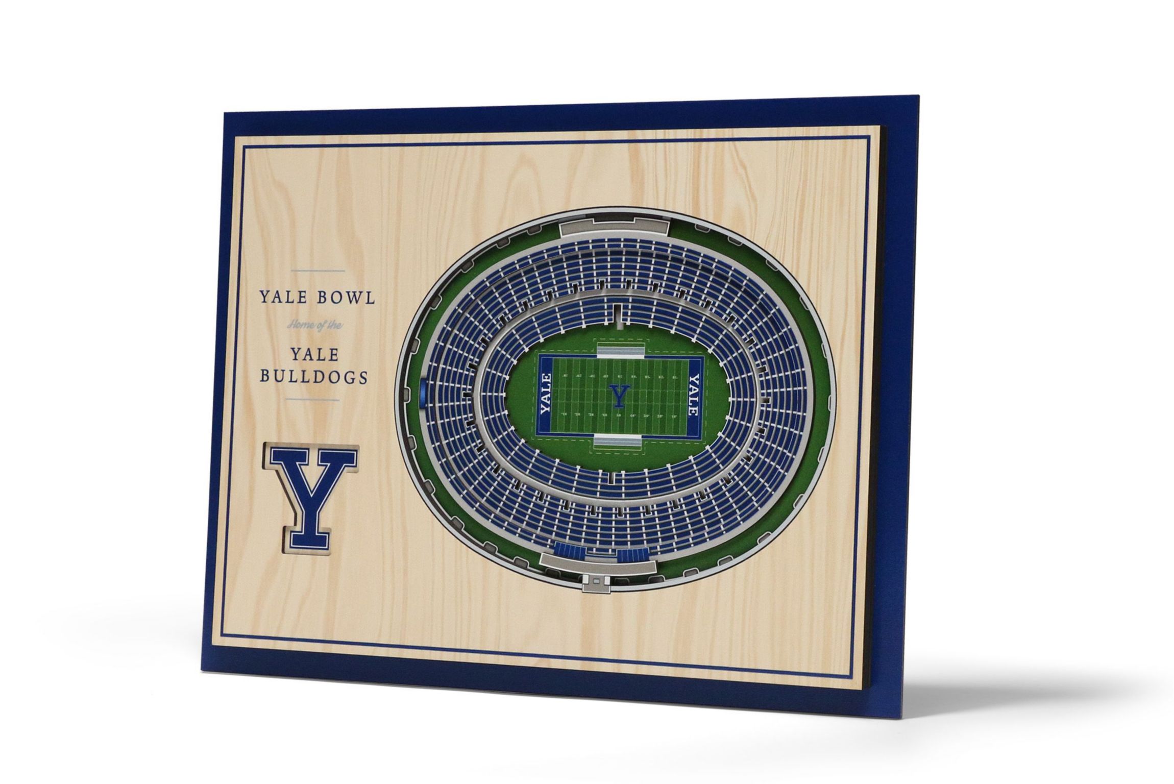 YouTheFan NCAA Yale Bulldogs 5-Layer StadiumView 3D Wall Art - Yale Bowl