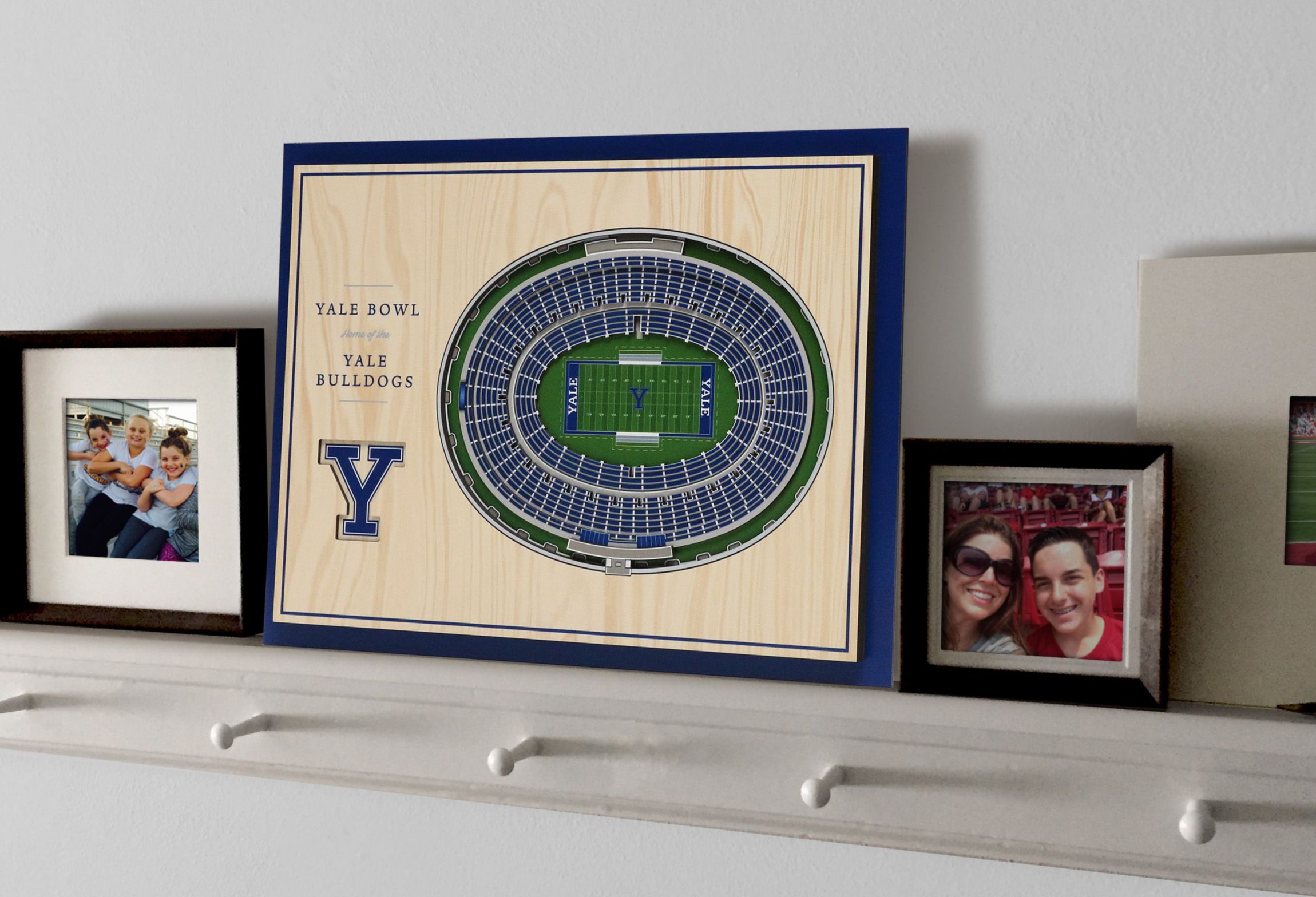 YouTheFan NCAA Yale Bulldogs 5-Layer StadiumView 3D Wall Art - Yale Bowl