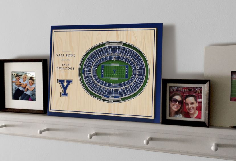 YouTheFan NCAA Yale Bulldogs 5-Layer StadiumView 3D Wall Art - Yale Bowl