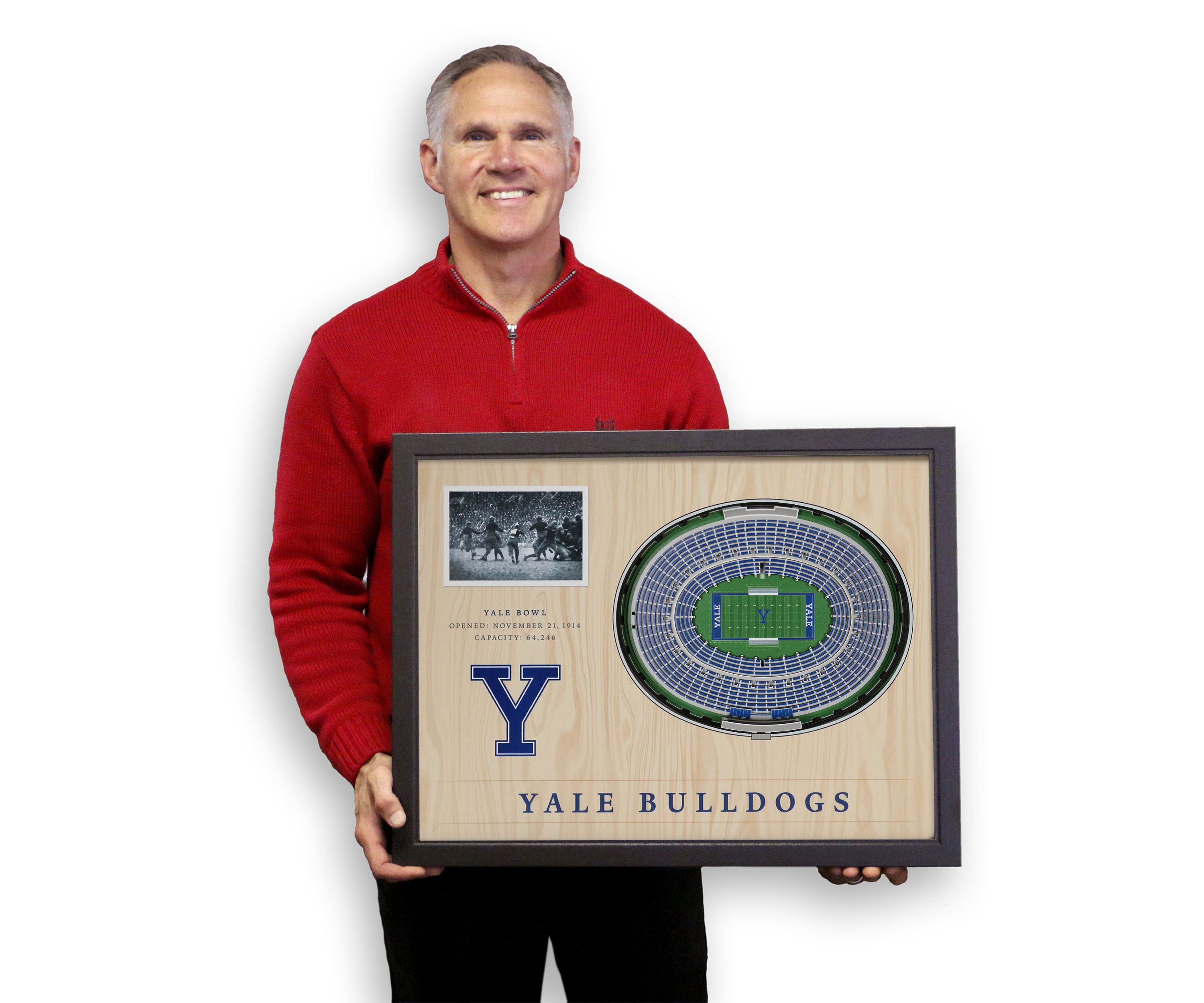 YouTheFan NCAA Yale Bulldogs 25-Layer StadiumViews 3D Wall Art - Yale Bowl