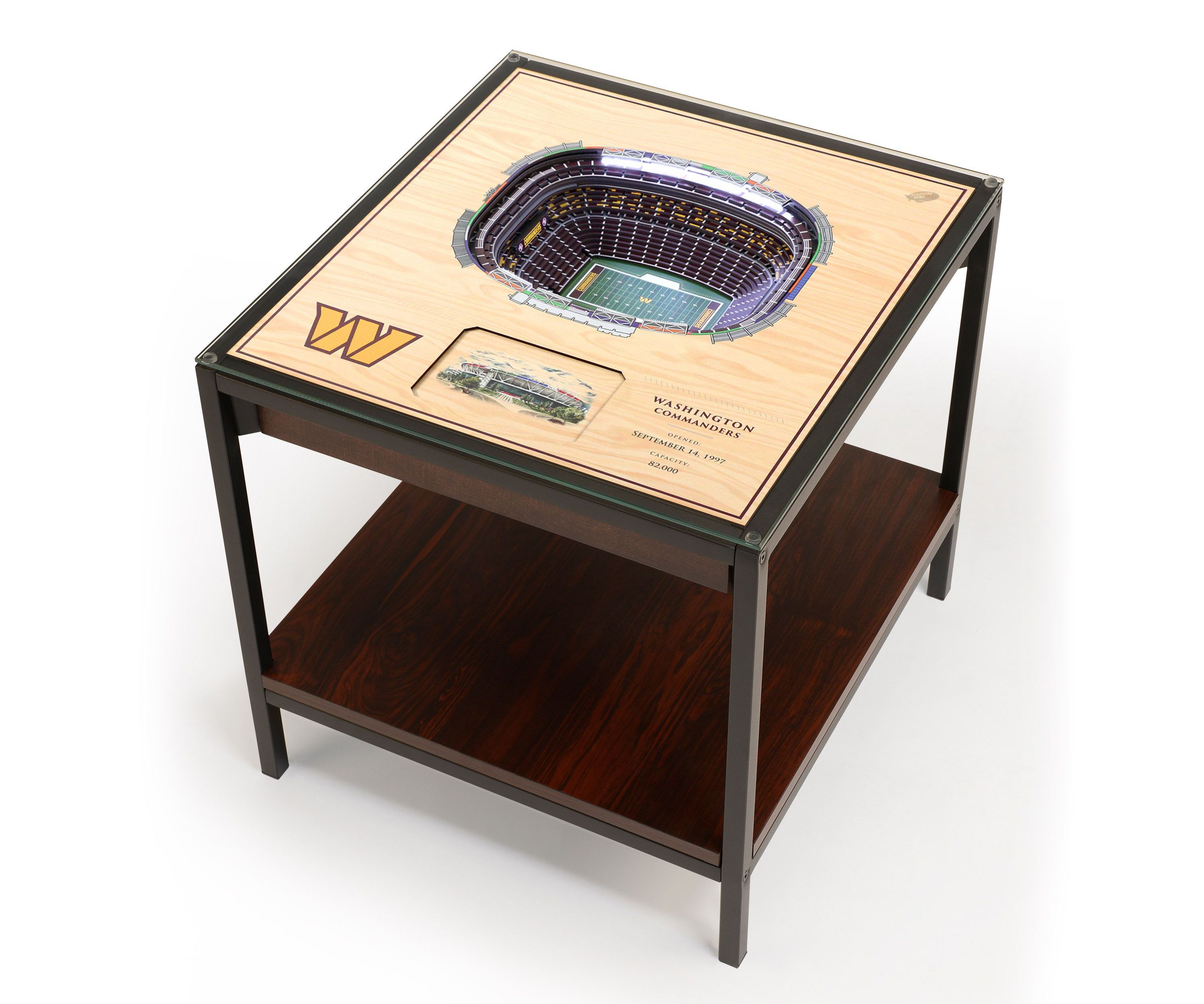 YouTheFan NFL Washington Commanders 25-Layer StadiumViews Lighted End Table - FedEx Field