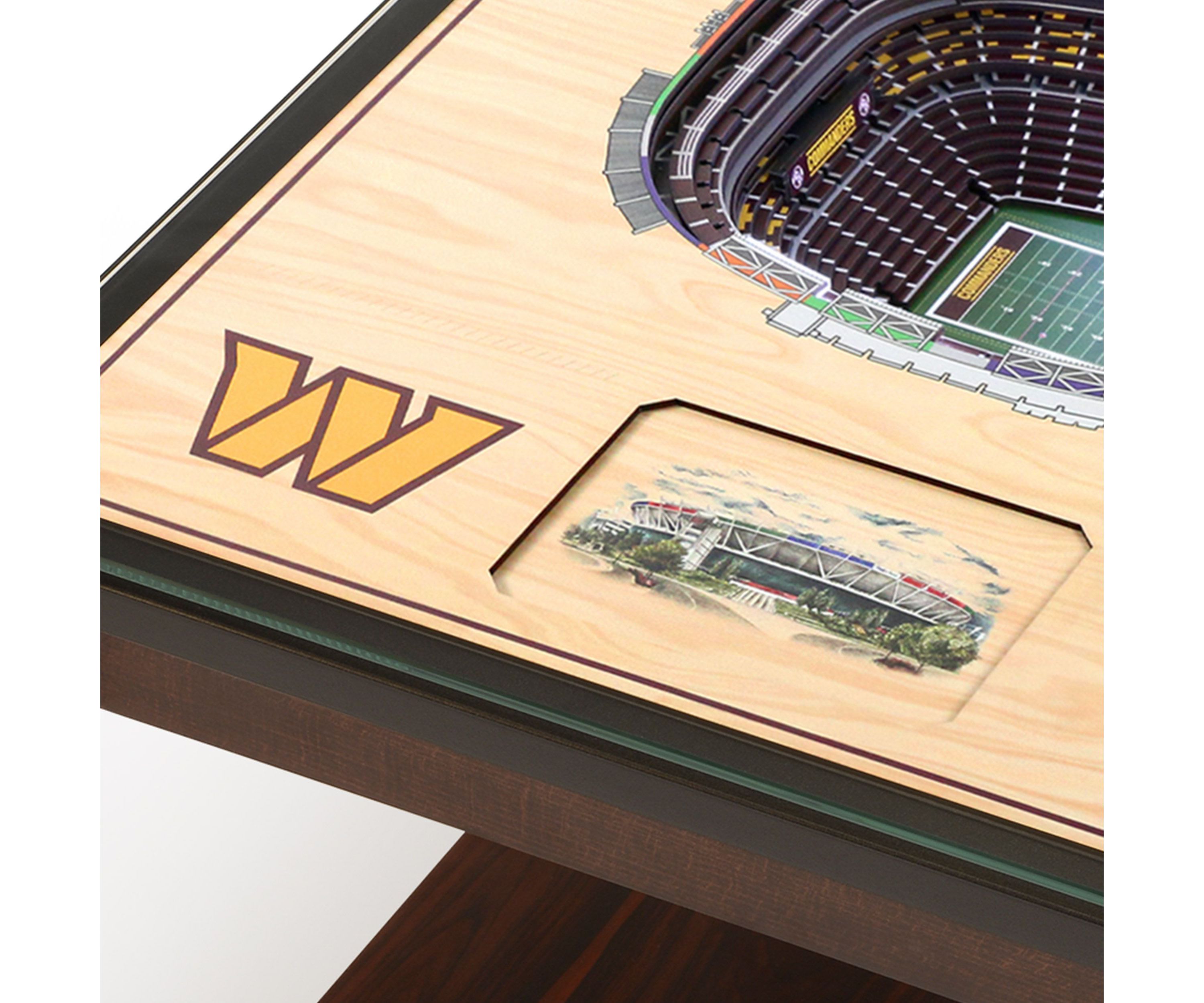 YouTheFan NFL Washington Commanders 25-Layer StadiumViews Lighted End Table - FedEx Field