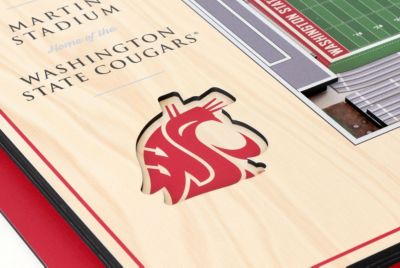 YouTheFan NCAA Washington State Cougars 5-Layer StadiumView 3D Wall Art - Martin Stadium