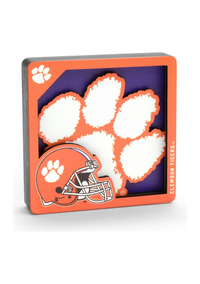 YouTheFan NCAA Clemson Tigers 3D Logo Series Magnets
