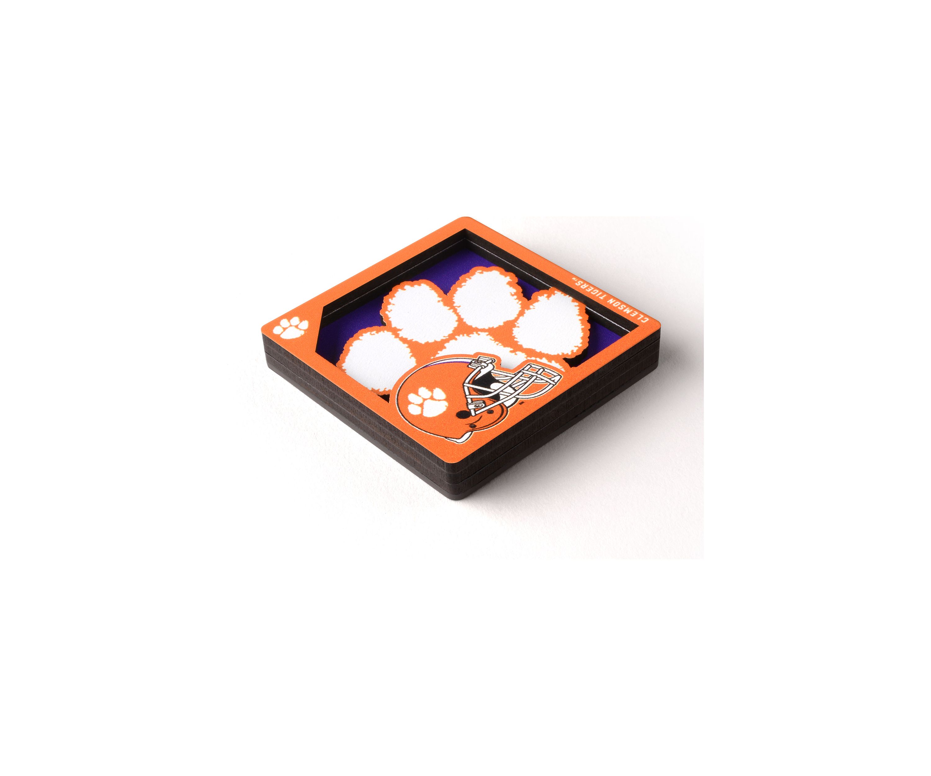YouTheFan NCAA Clemson Tigers 3D Logo Series Magnets