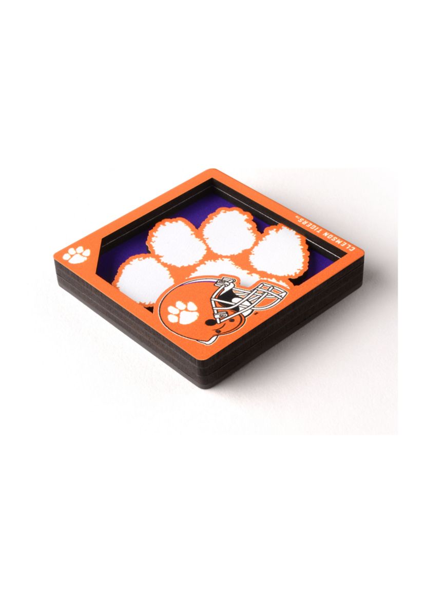 YouTheFan NCAA Clemson Tigers 3D Logo Series Magnets