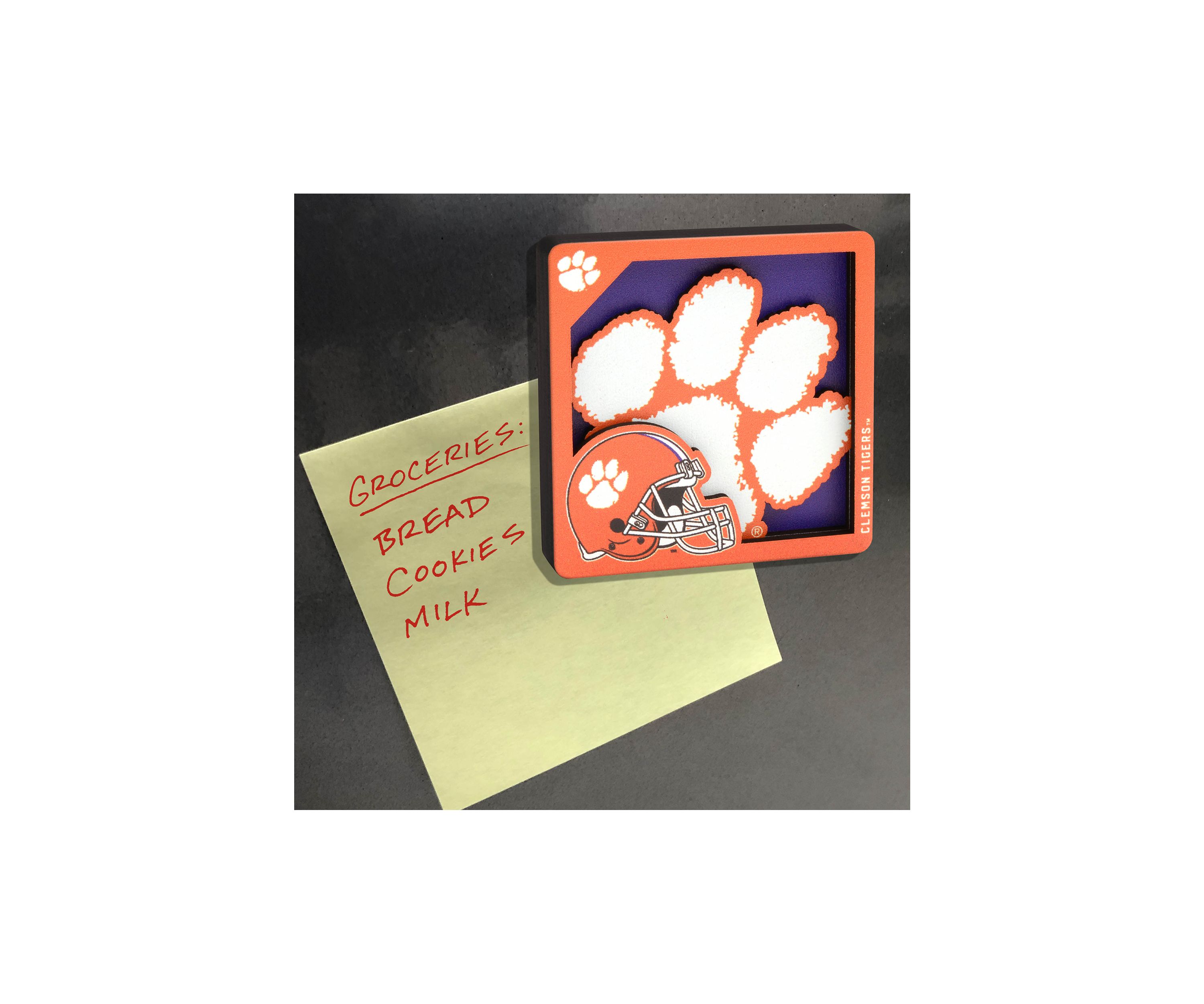 YouTheFan NCAA Clemson Tigers 3D Logo Series Magnets